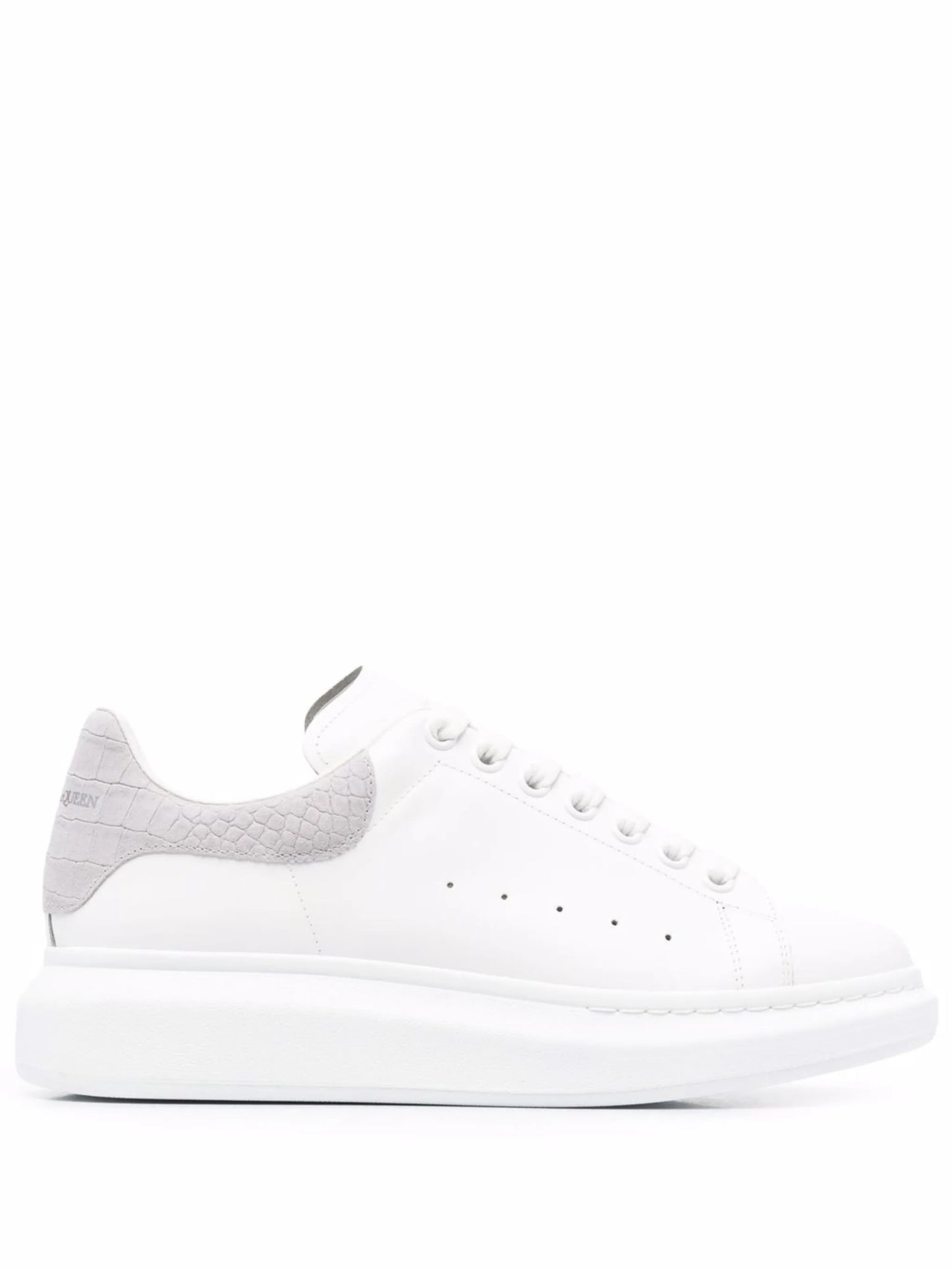 Oversize crocodile-embossed detail sneakers