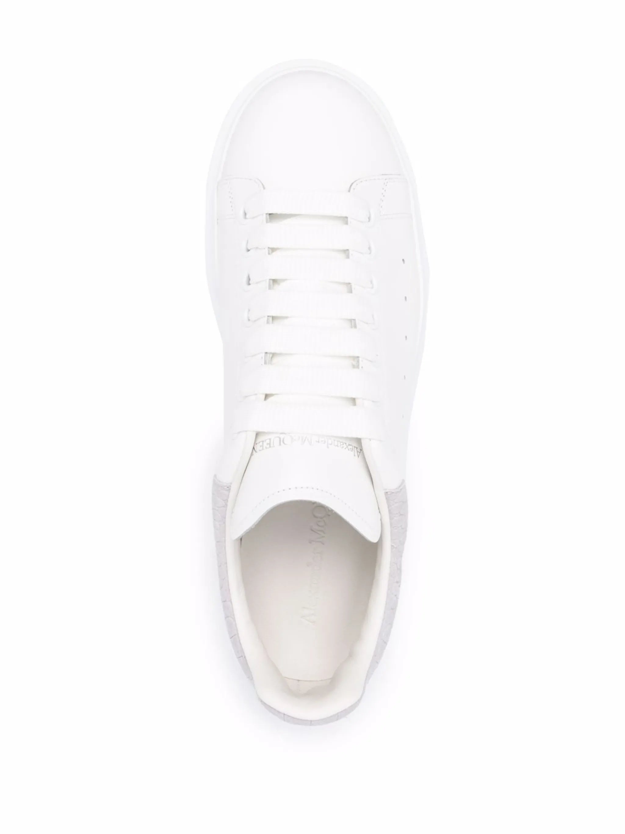 Oversize crocodile-embossed detail sneakers