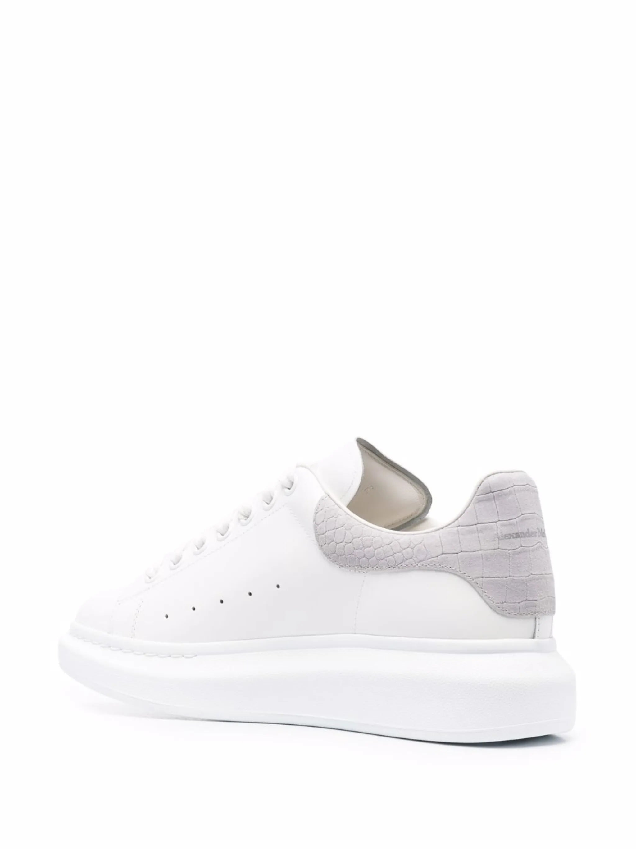 Oversize crocodile-embossed detail sneakers