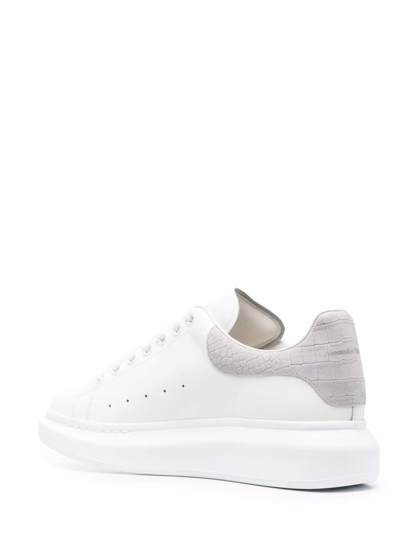 Oversize crocodile-embossed detail sneakers
