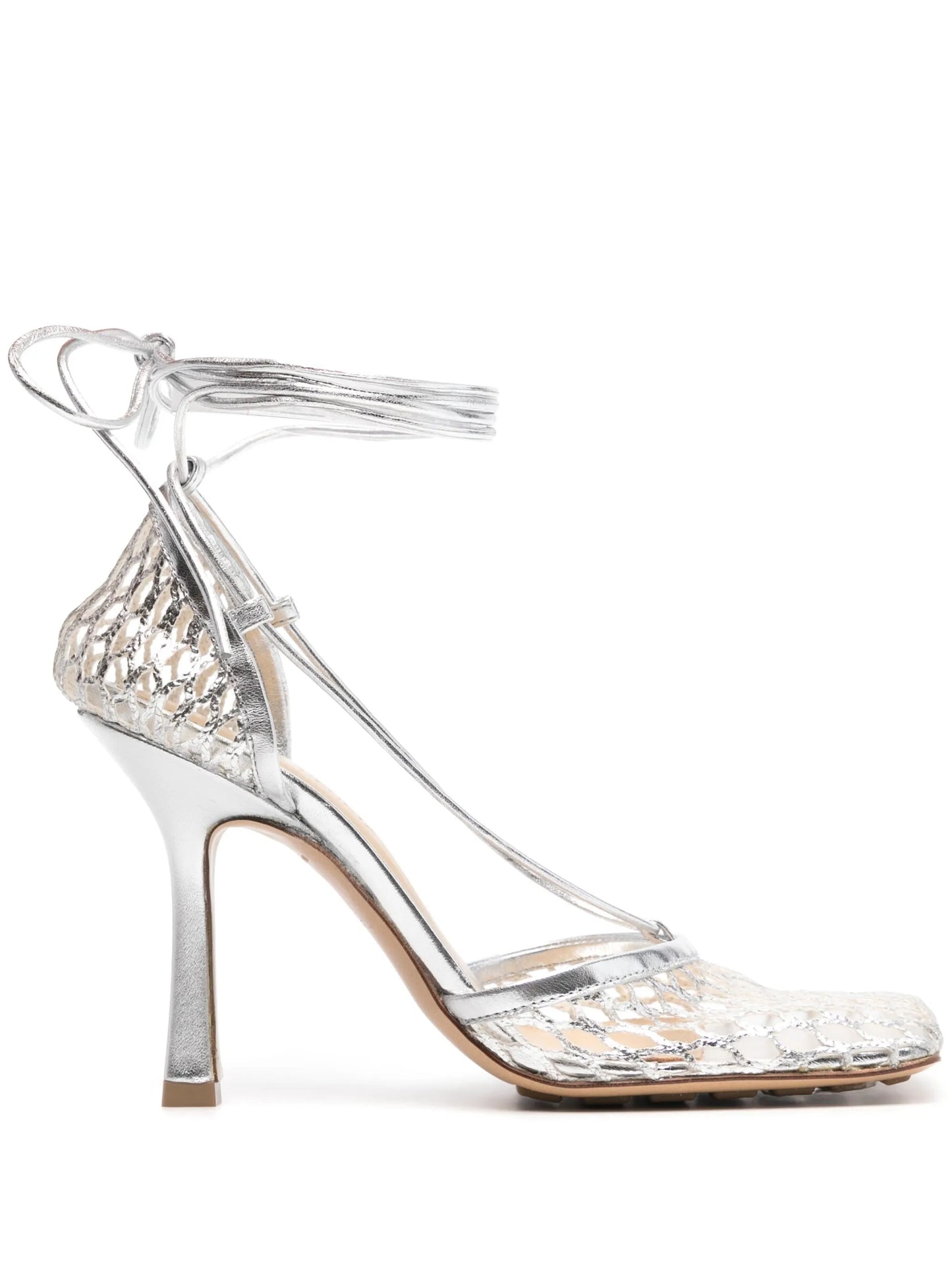 90mm Stretch lace-up sandals