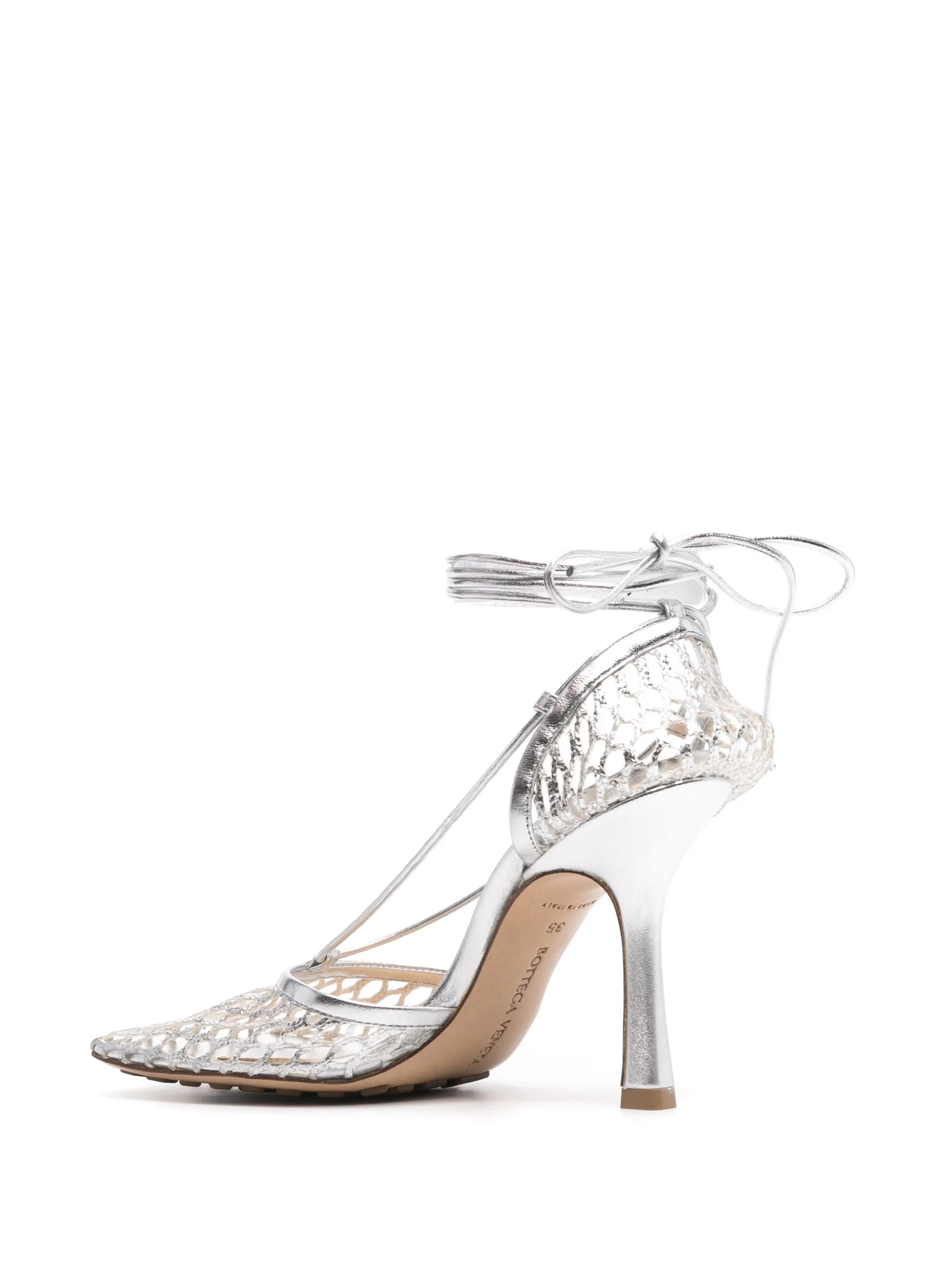 90mm Stretch lace-up sandals