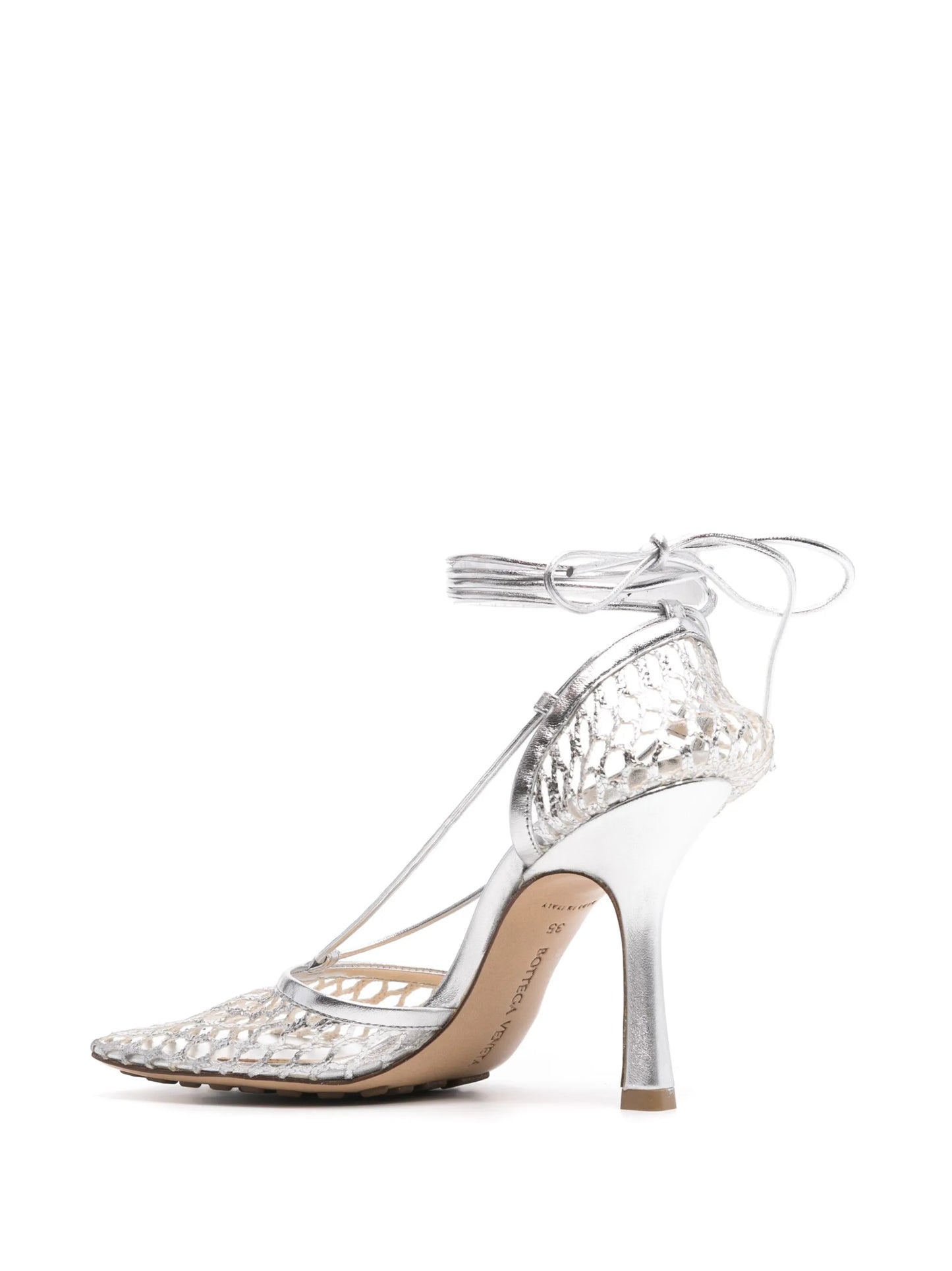 90mm Stretch lace-up sandals