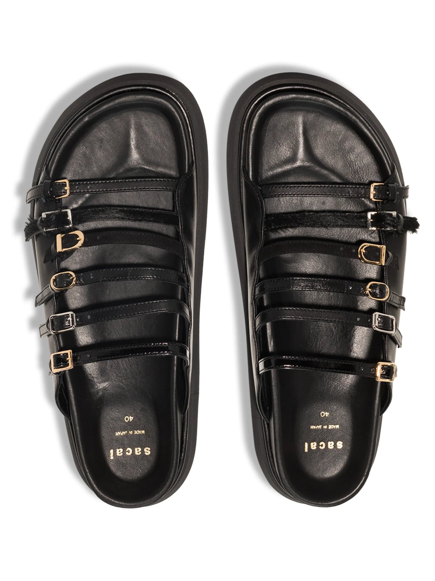 multi-strap flatform sandals