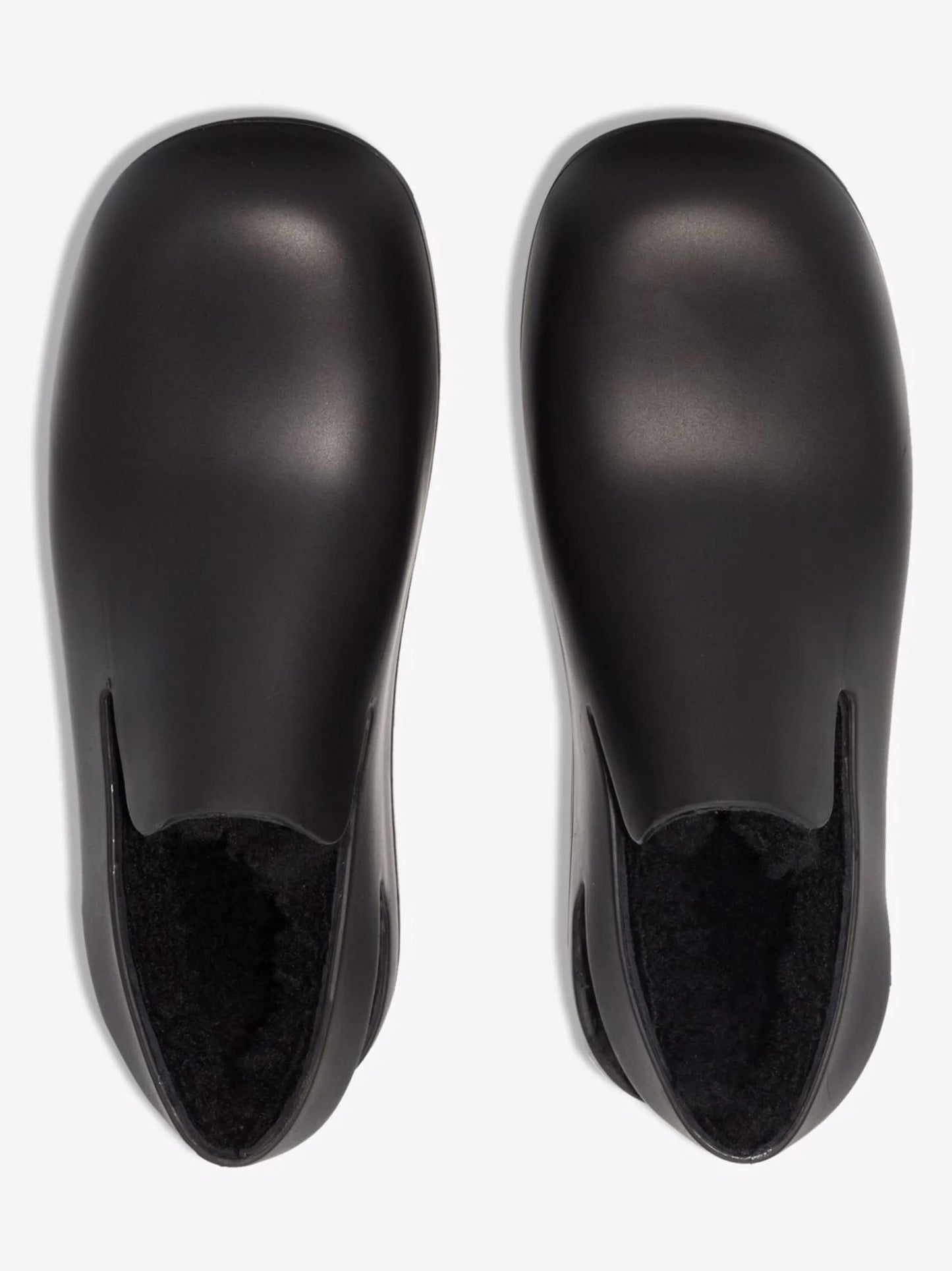 Puddle shearling-lined slingback mules