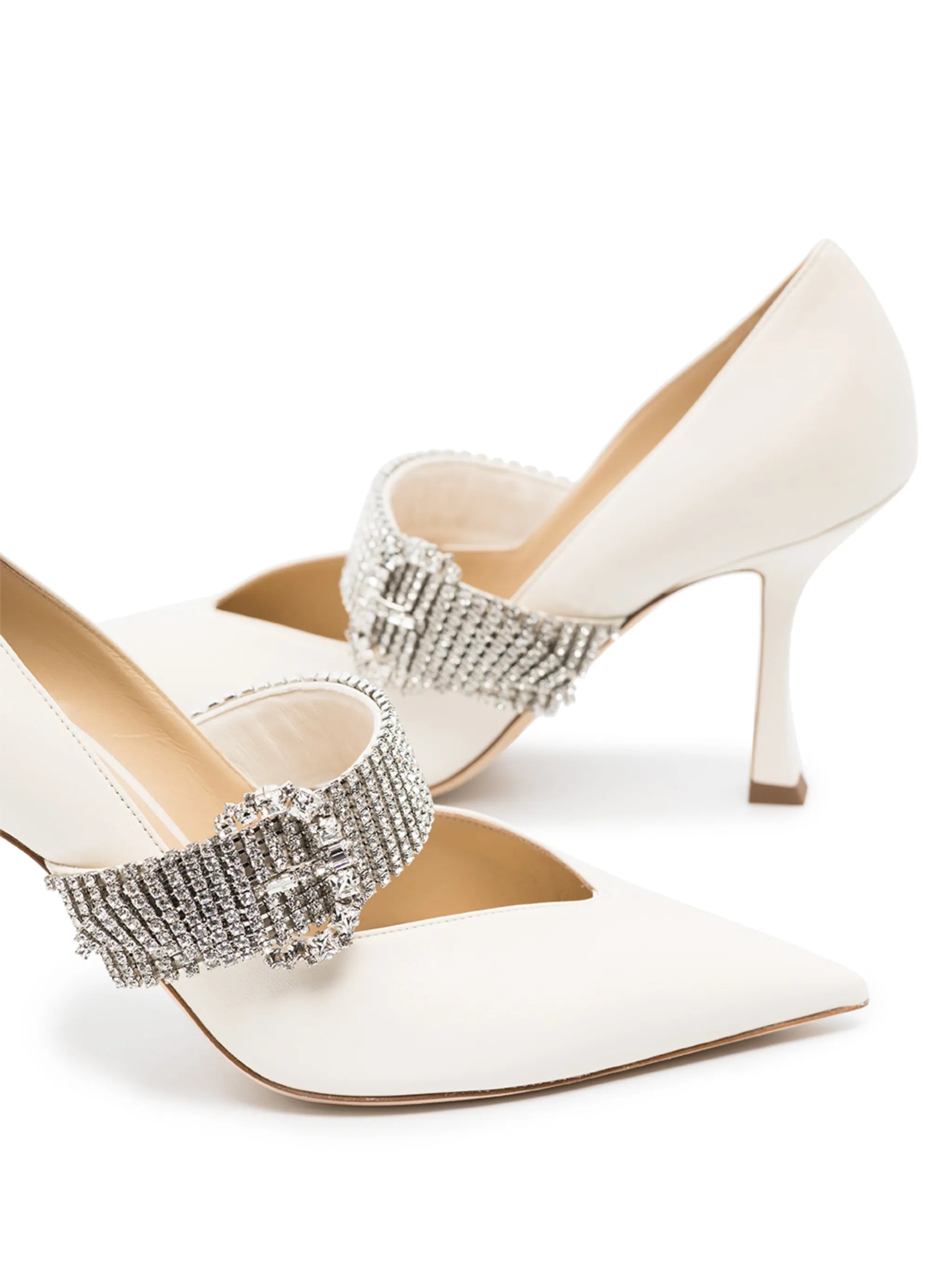 Kari crystal-embellished 90mm pumps