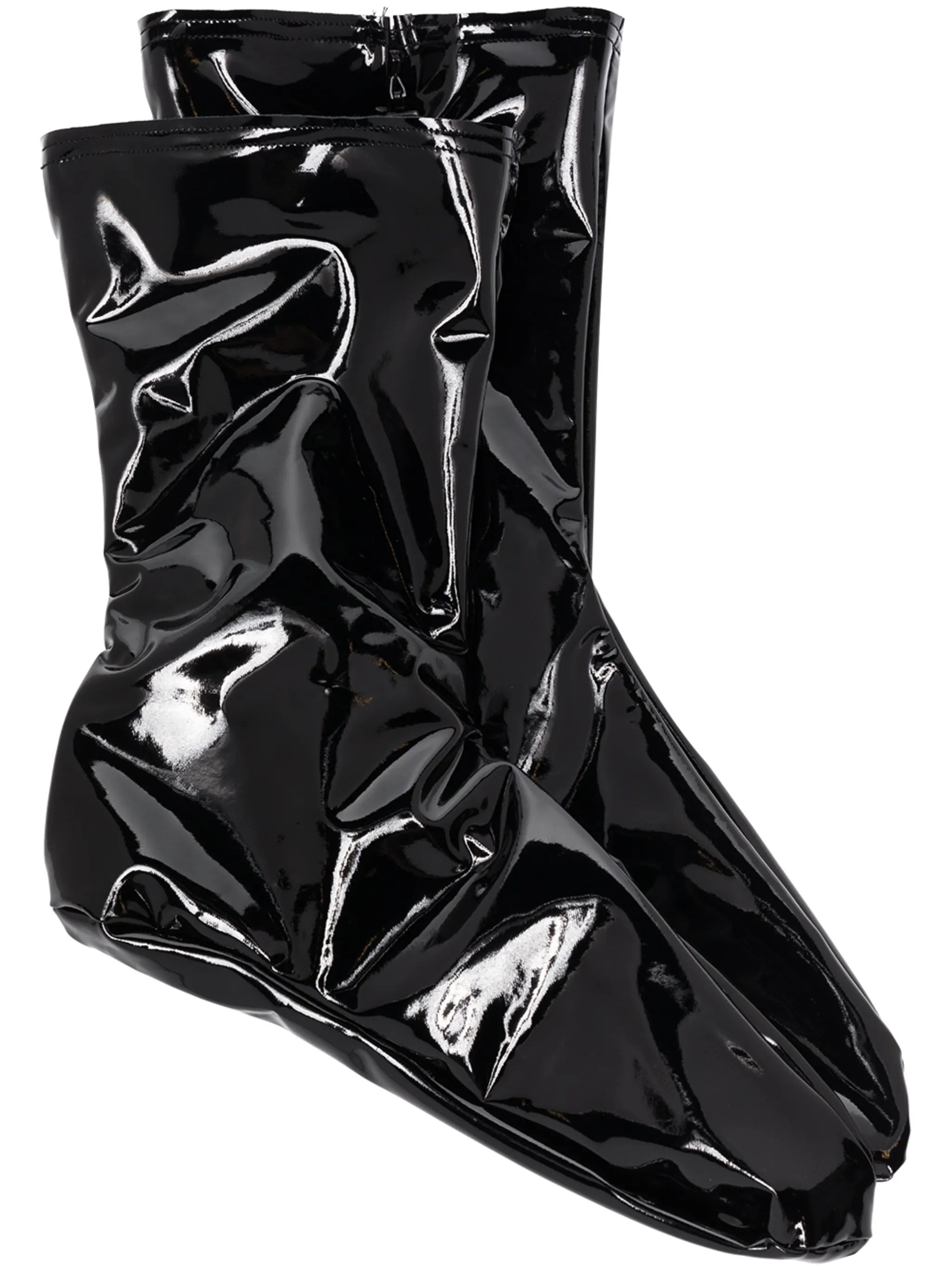x Amina Muaddi latex crew-length socks