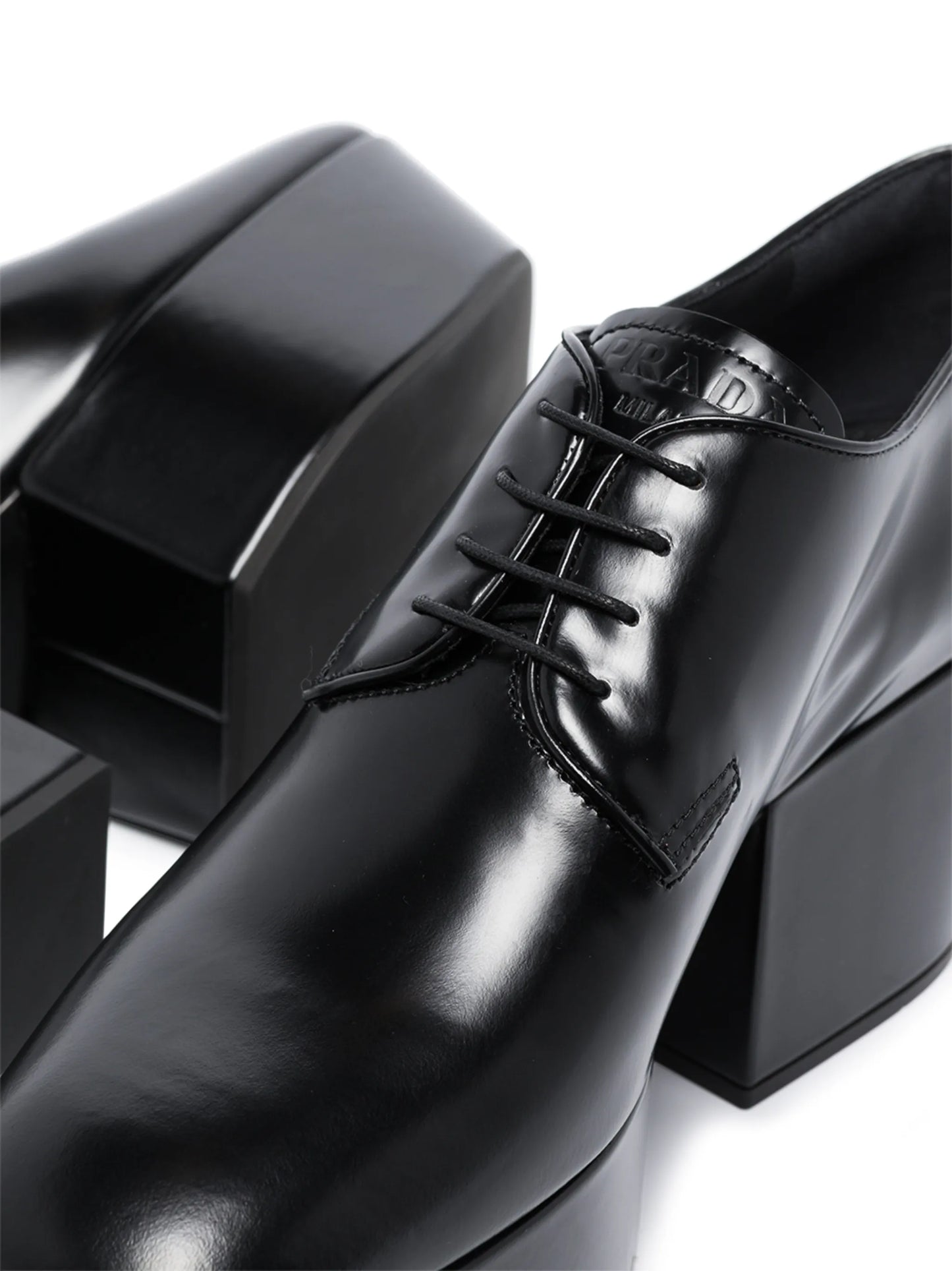 leather platform brogues