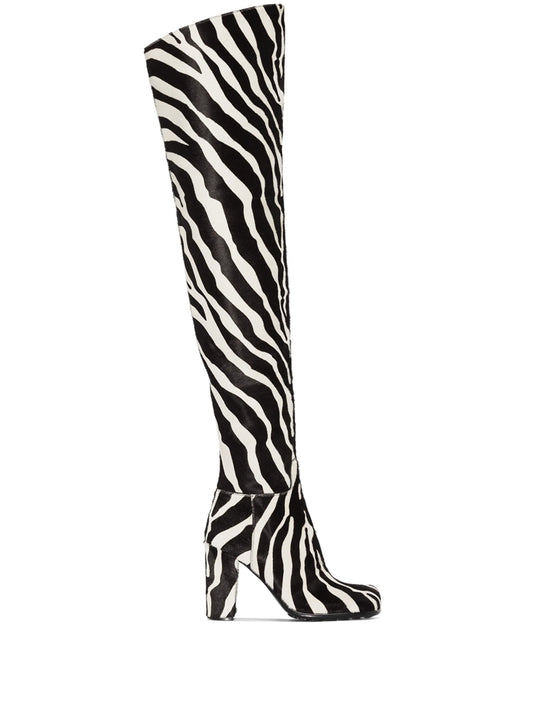 Storm zebra print boots