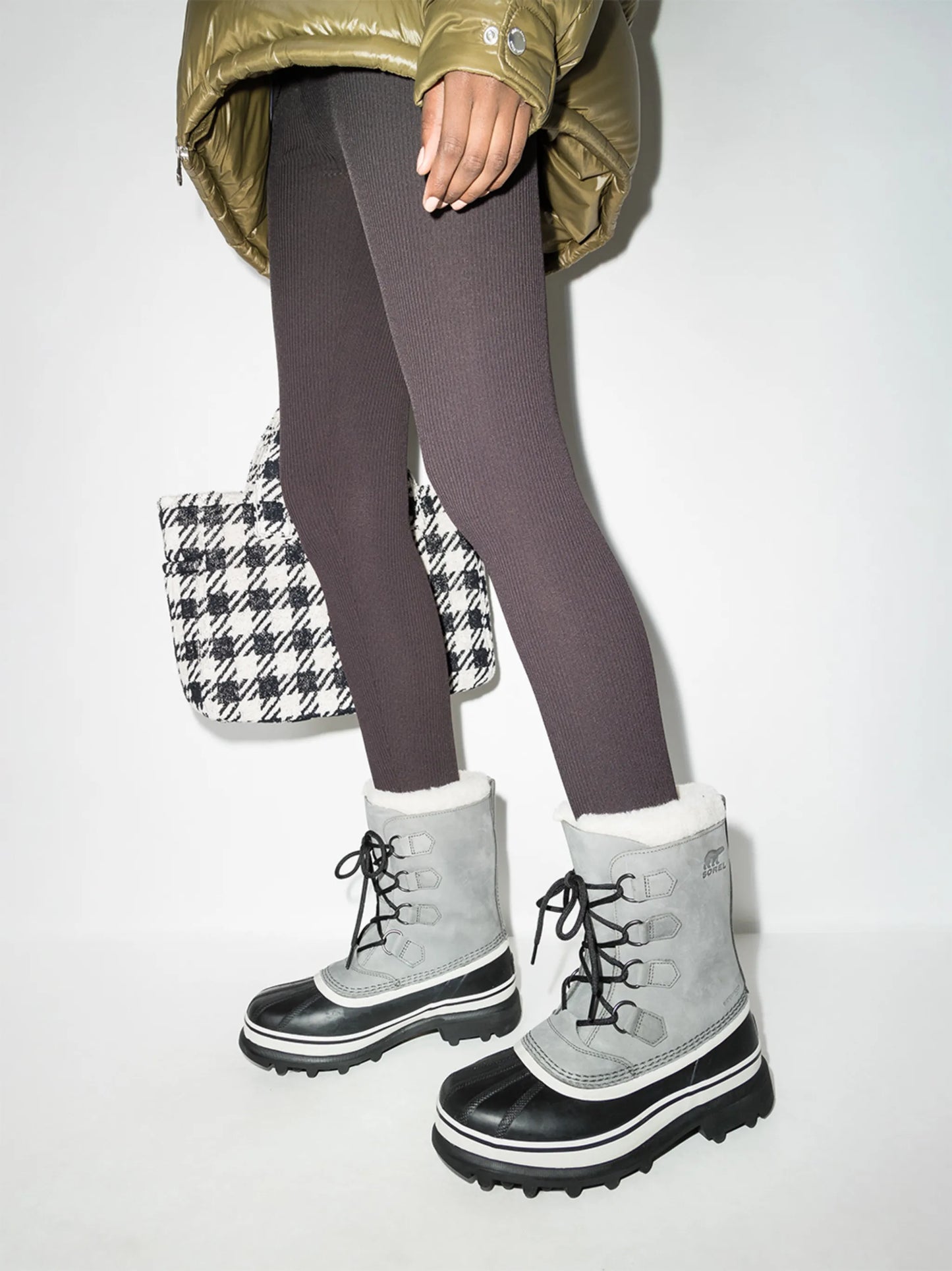 Caribou leather boots