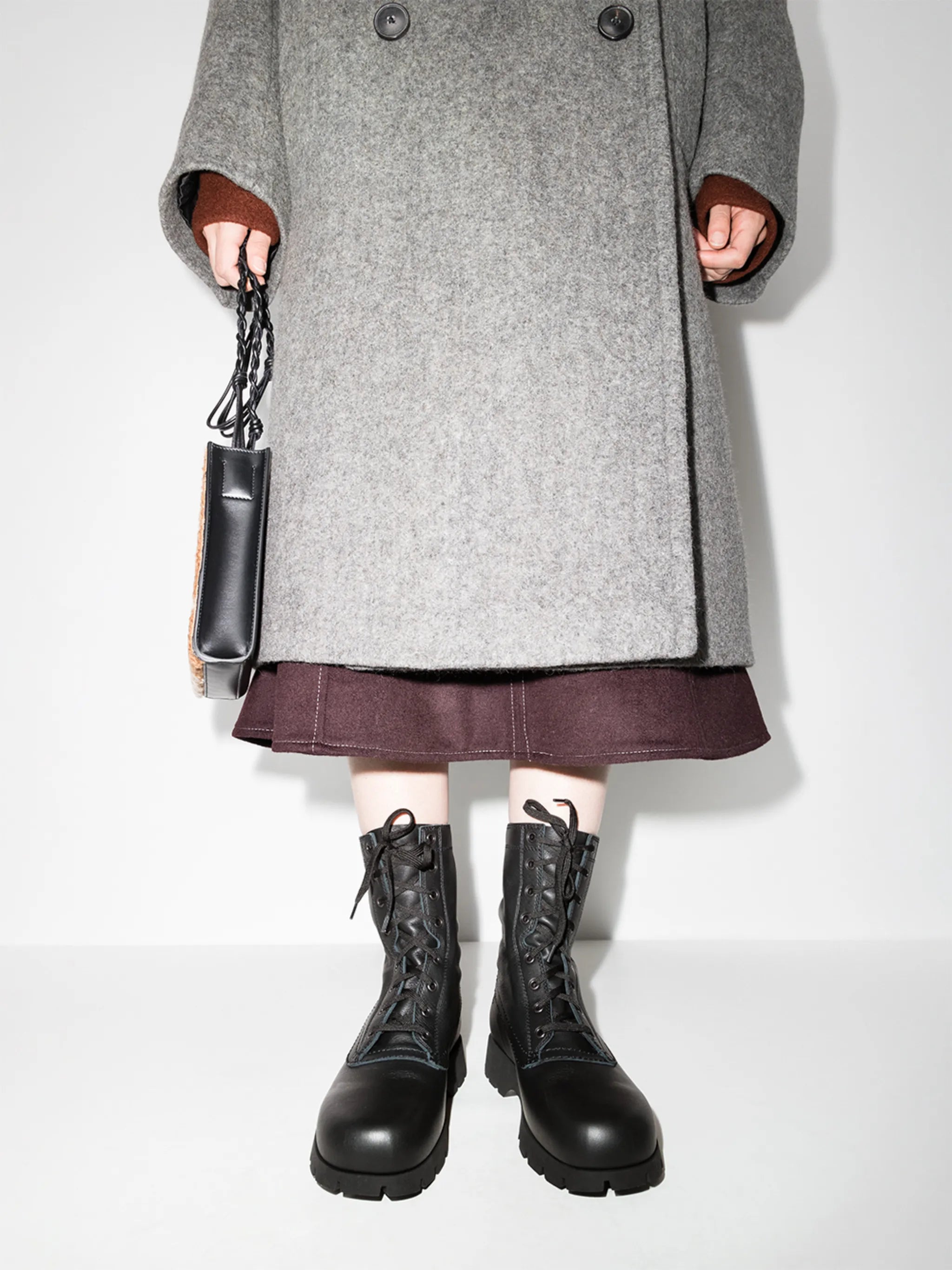 leather combat boots
