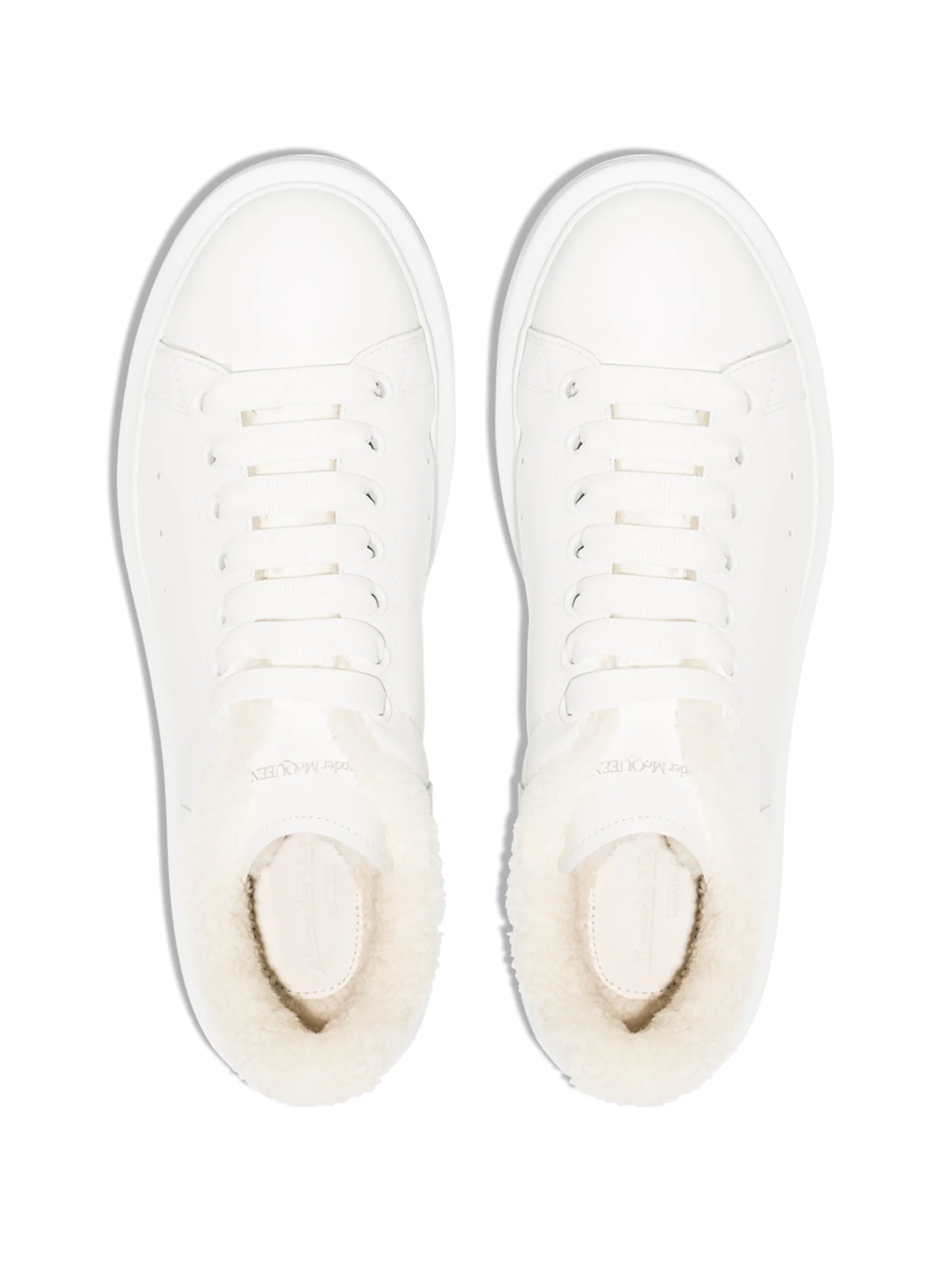 Oversized shearling-lining sneakers