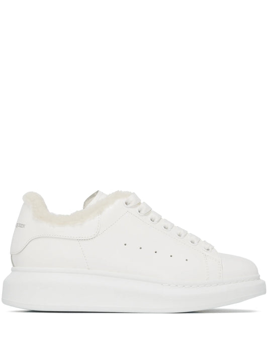 Oversized shearling-lining sneakers
