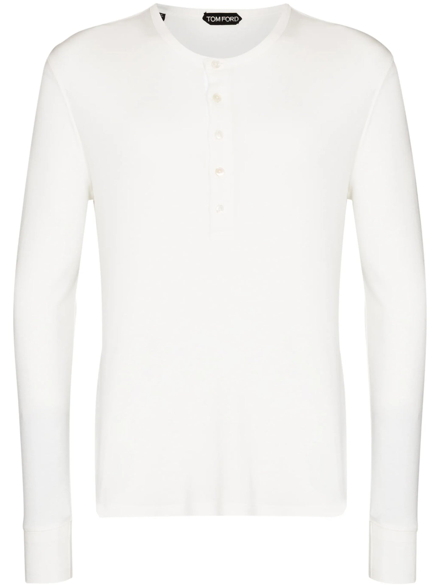 button-detail long-sleeve T-shirt