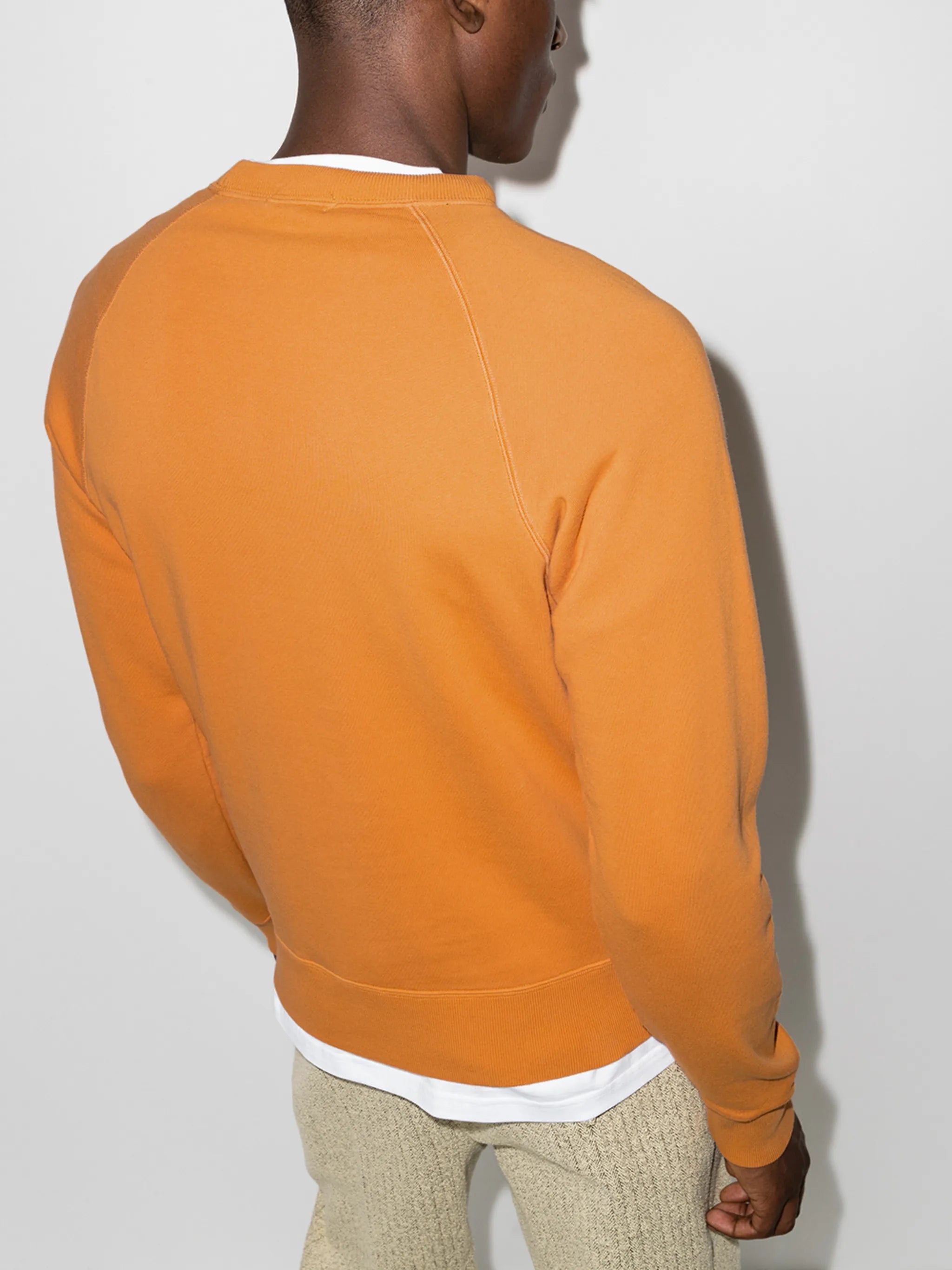 crew-neck cotton sweatshirt