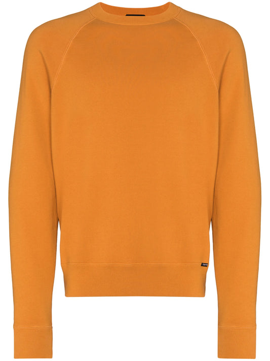 crew-neck cotton sweatshirt