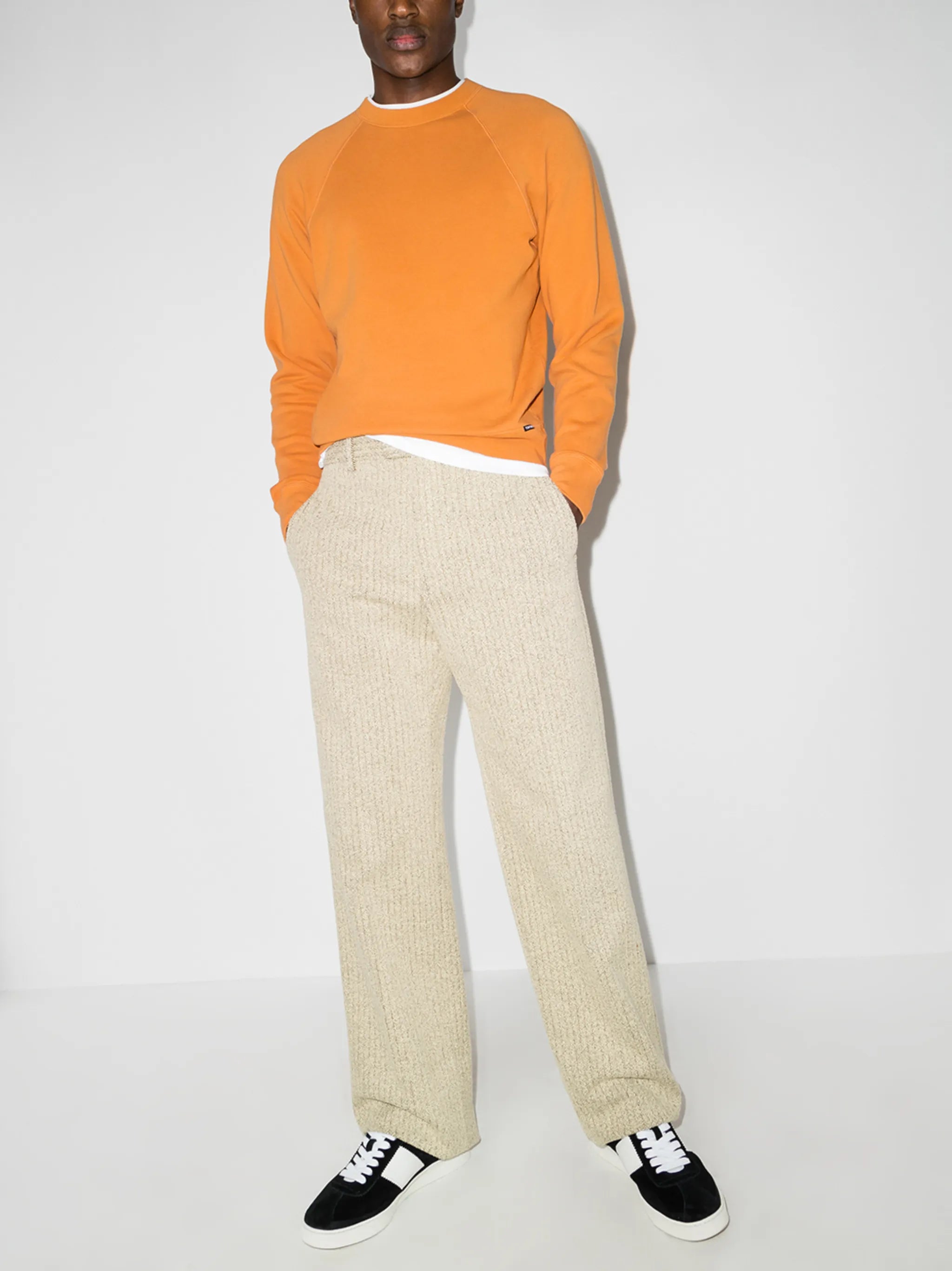 crew-neck cotton sweatshirt