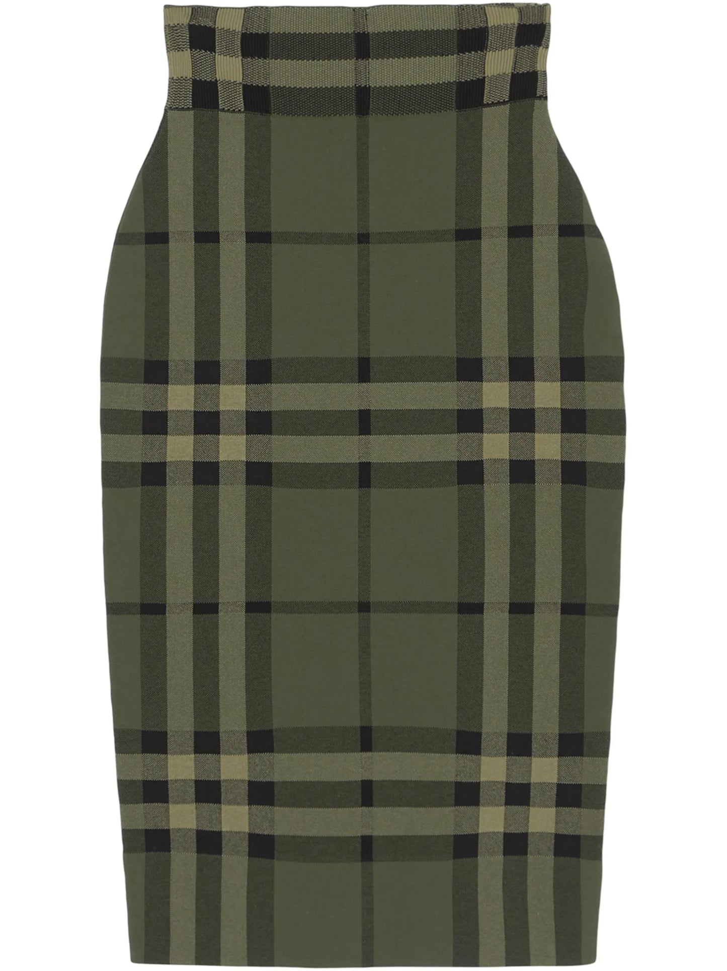 check jacquard skirt