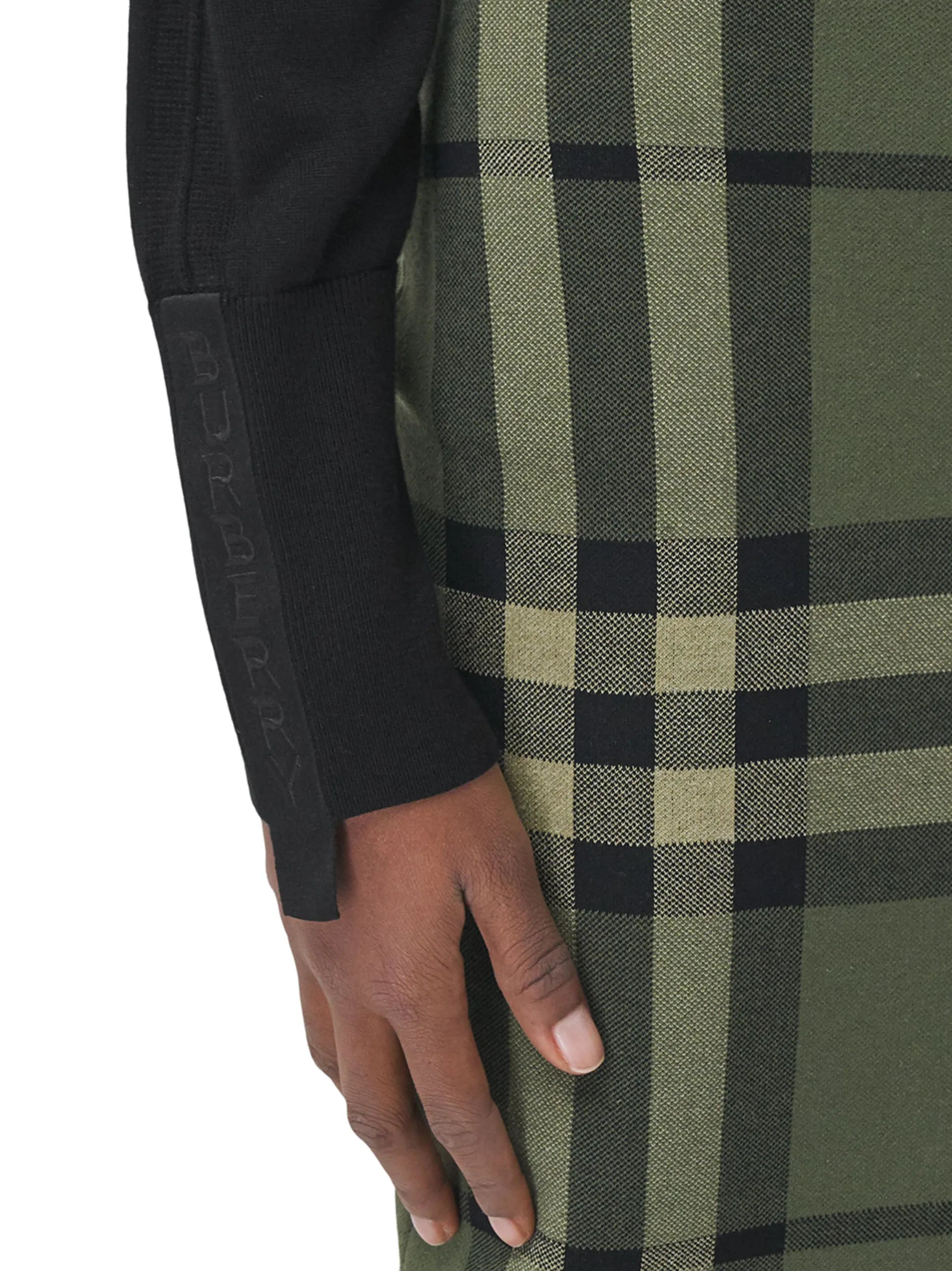 check jacquard skirt