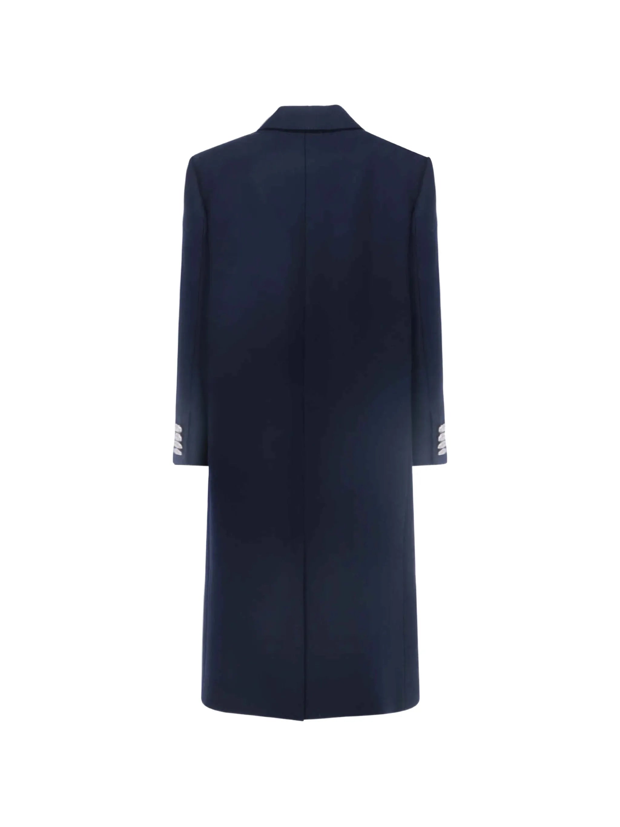 knitted double-breasted coat