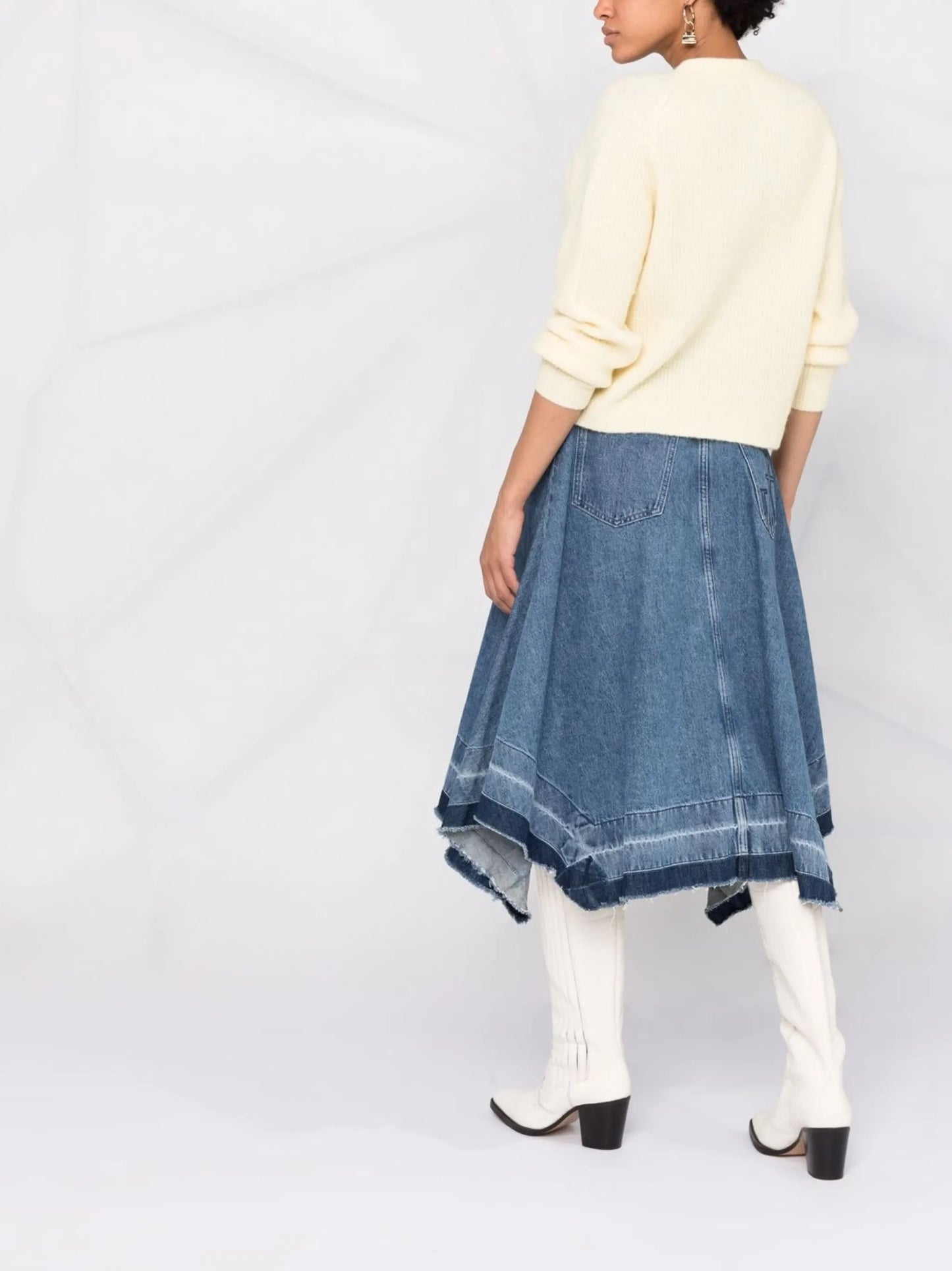 rib-knit button-up cardigan