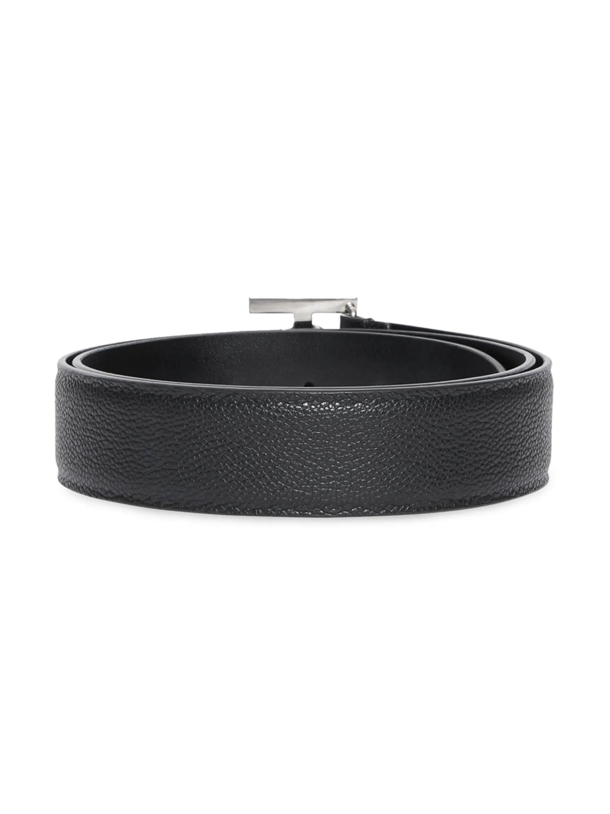 monogram-buckle belt