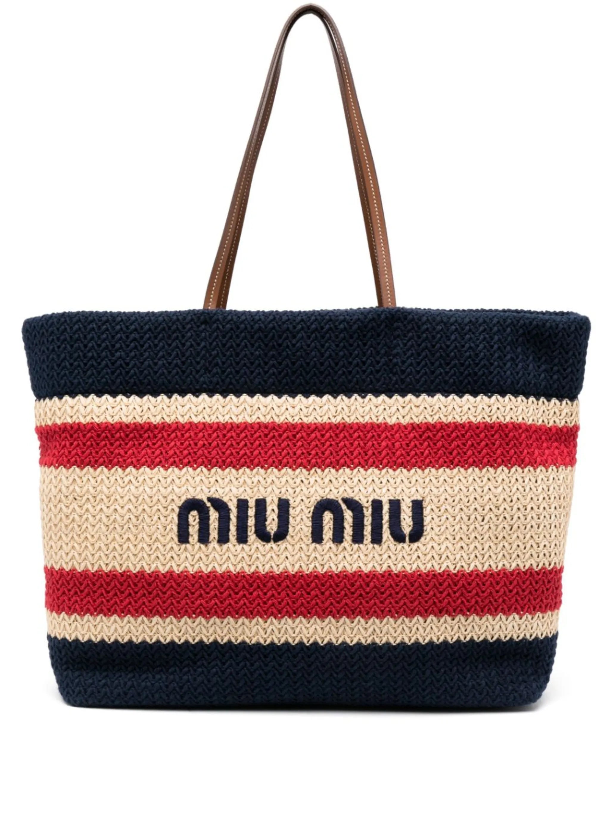 logo-print tote bag
