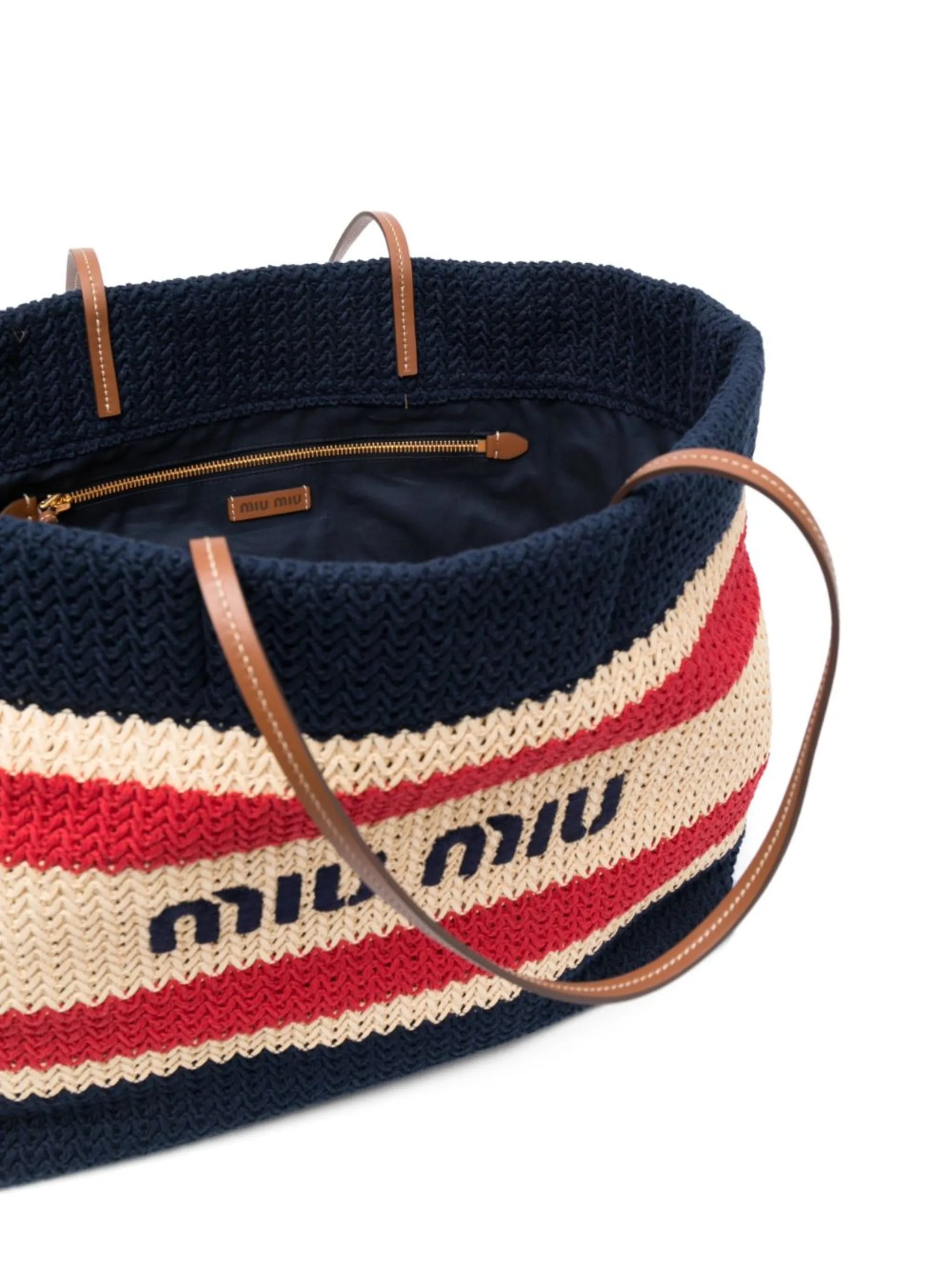 logo-print tote bag
