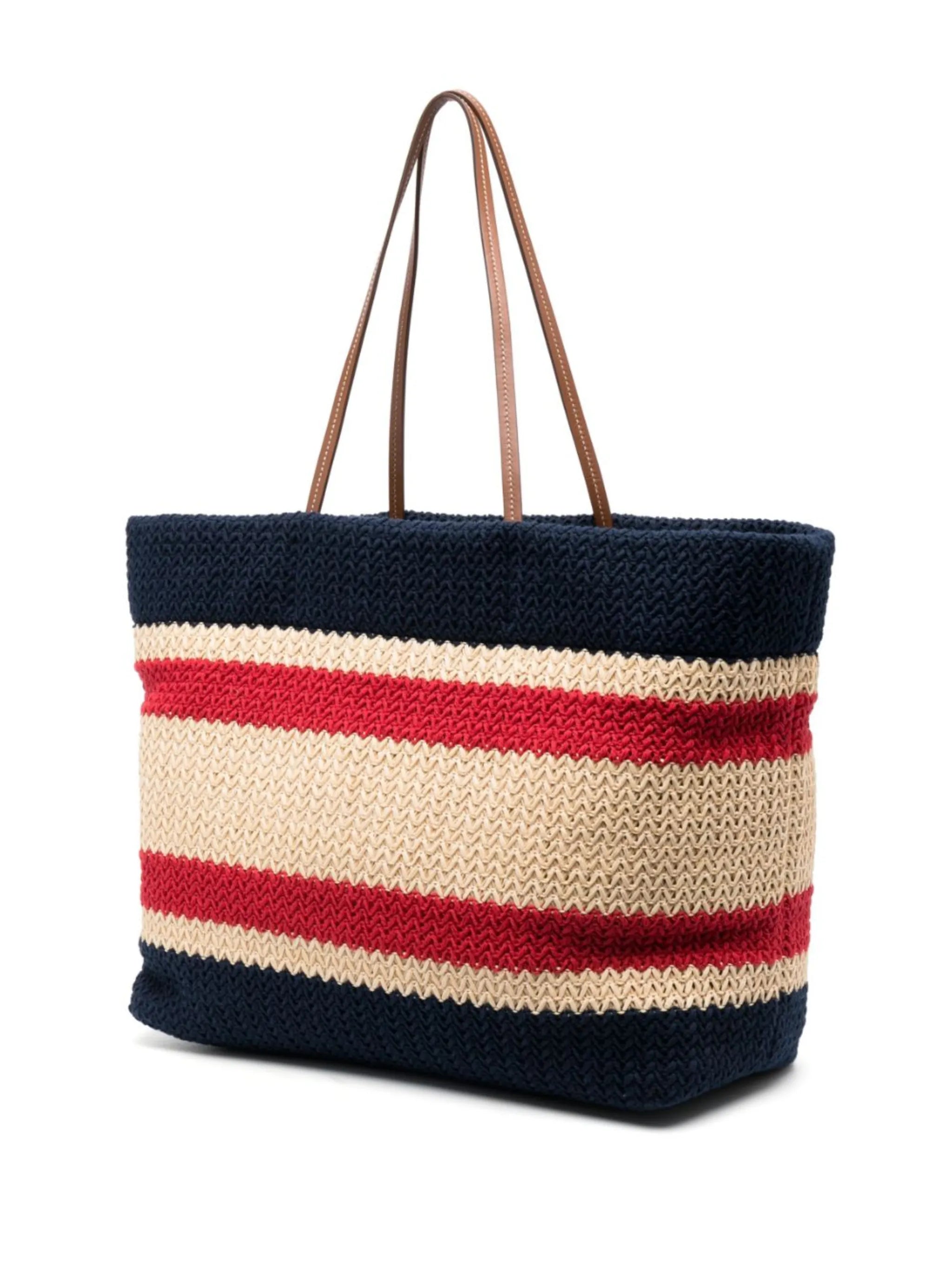 logo-print tote bag