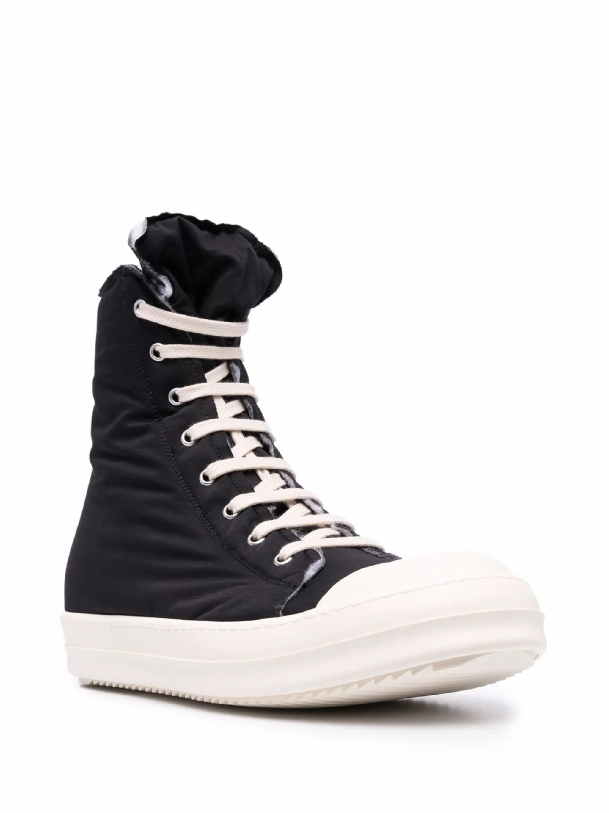 high-top canvas sneakers