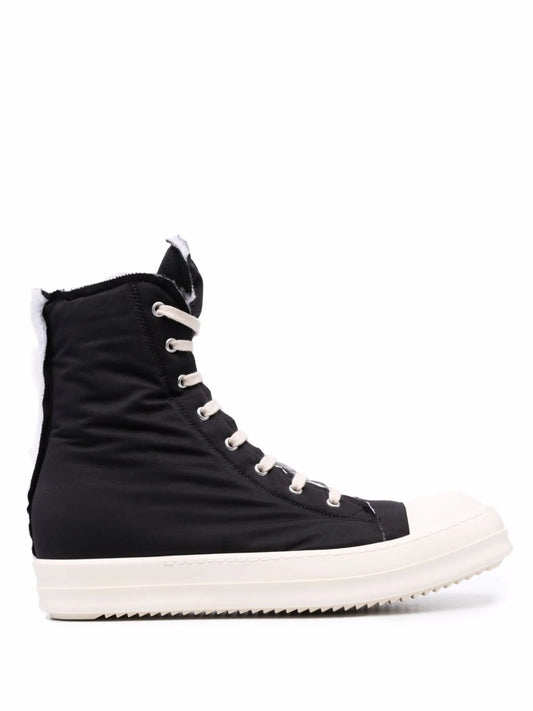 high-top canvas sneakers