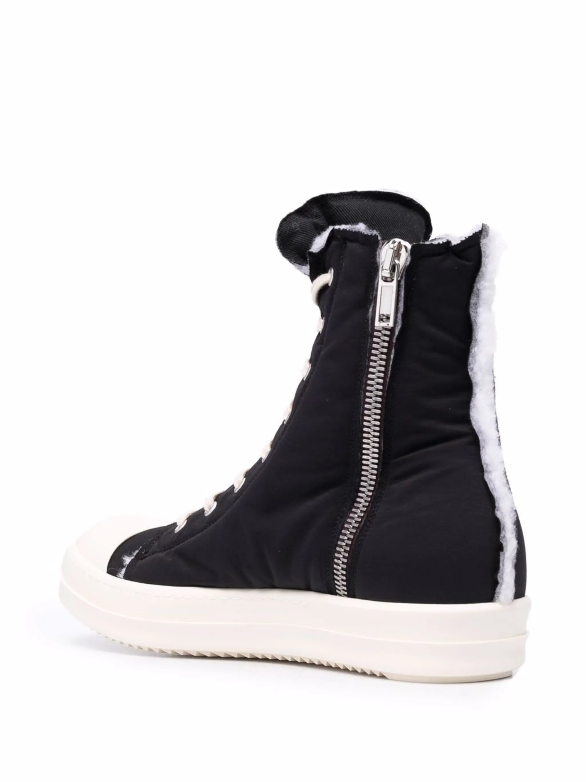 high-top canvas sneakers
