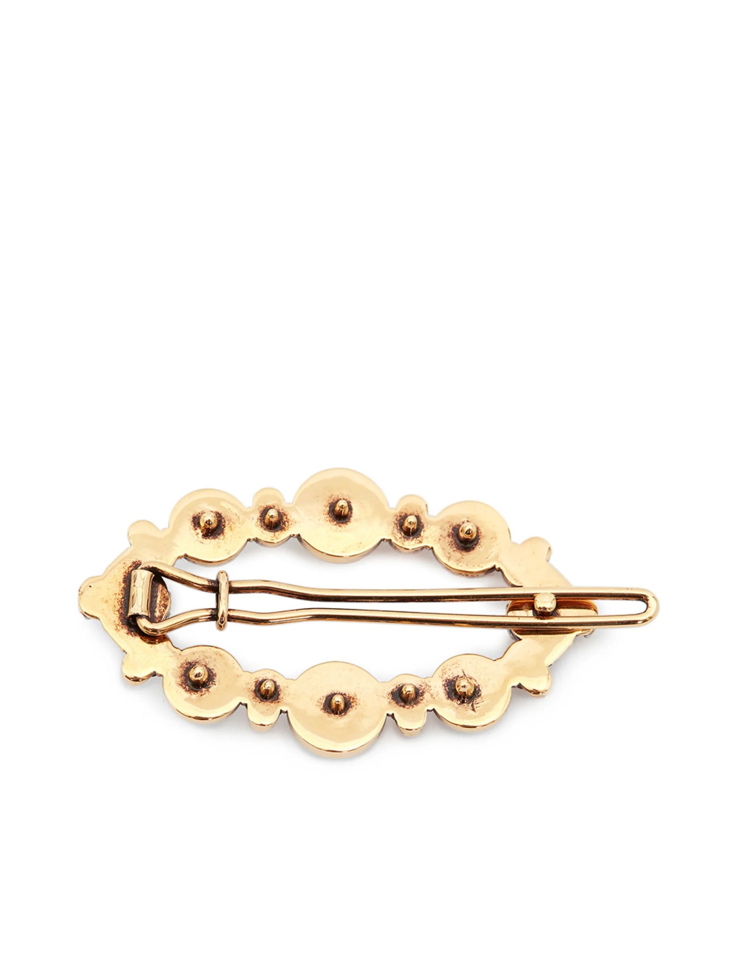 pearl skull hair clip