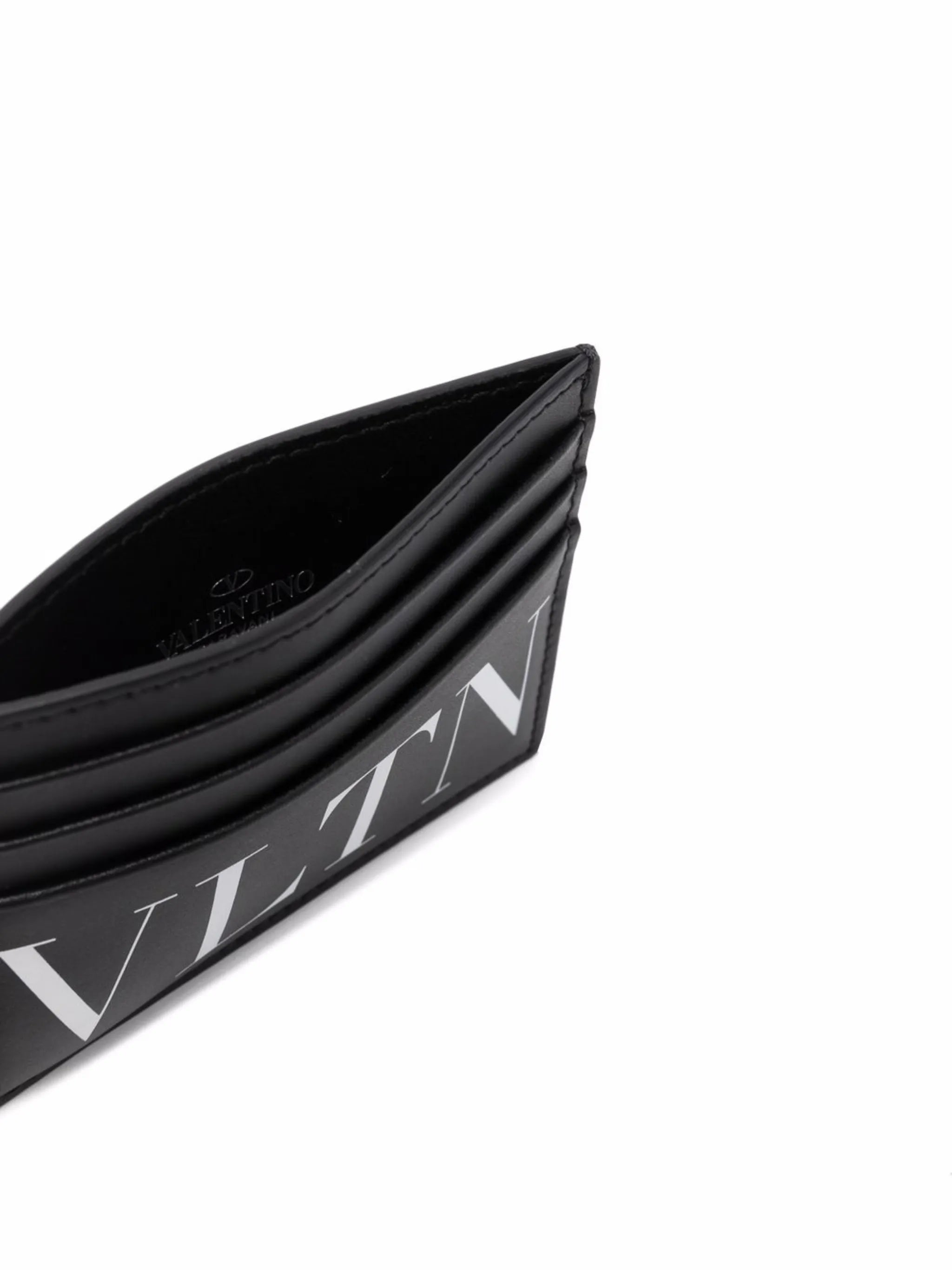 VLTN logo-print cardholder