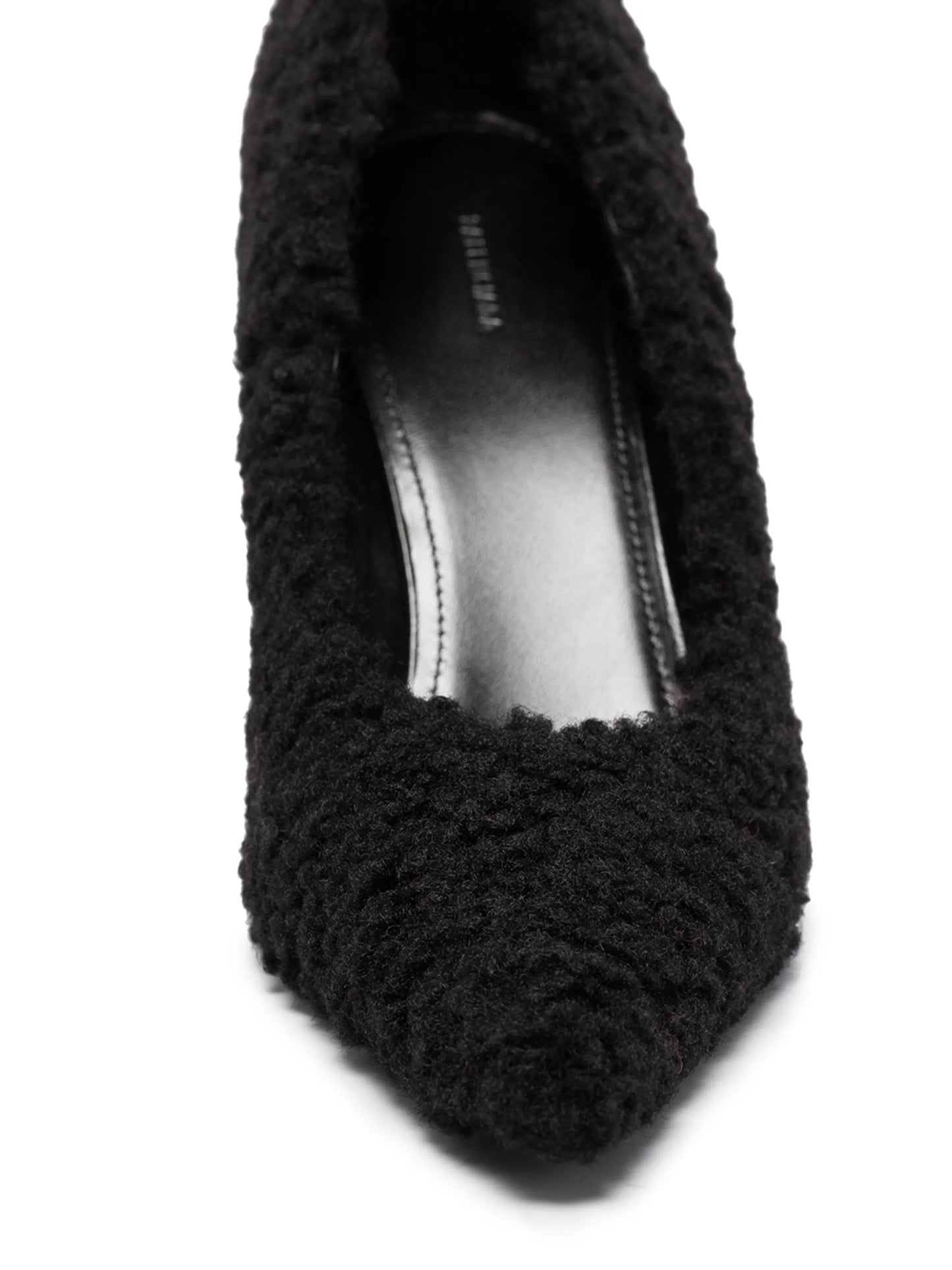 Knife 70mm faux-shearling pumps