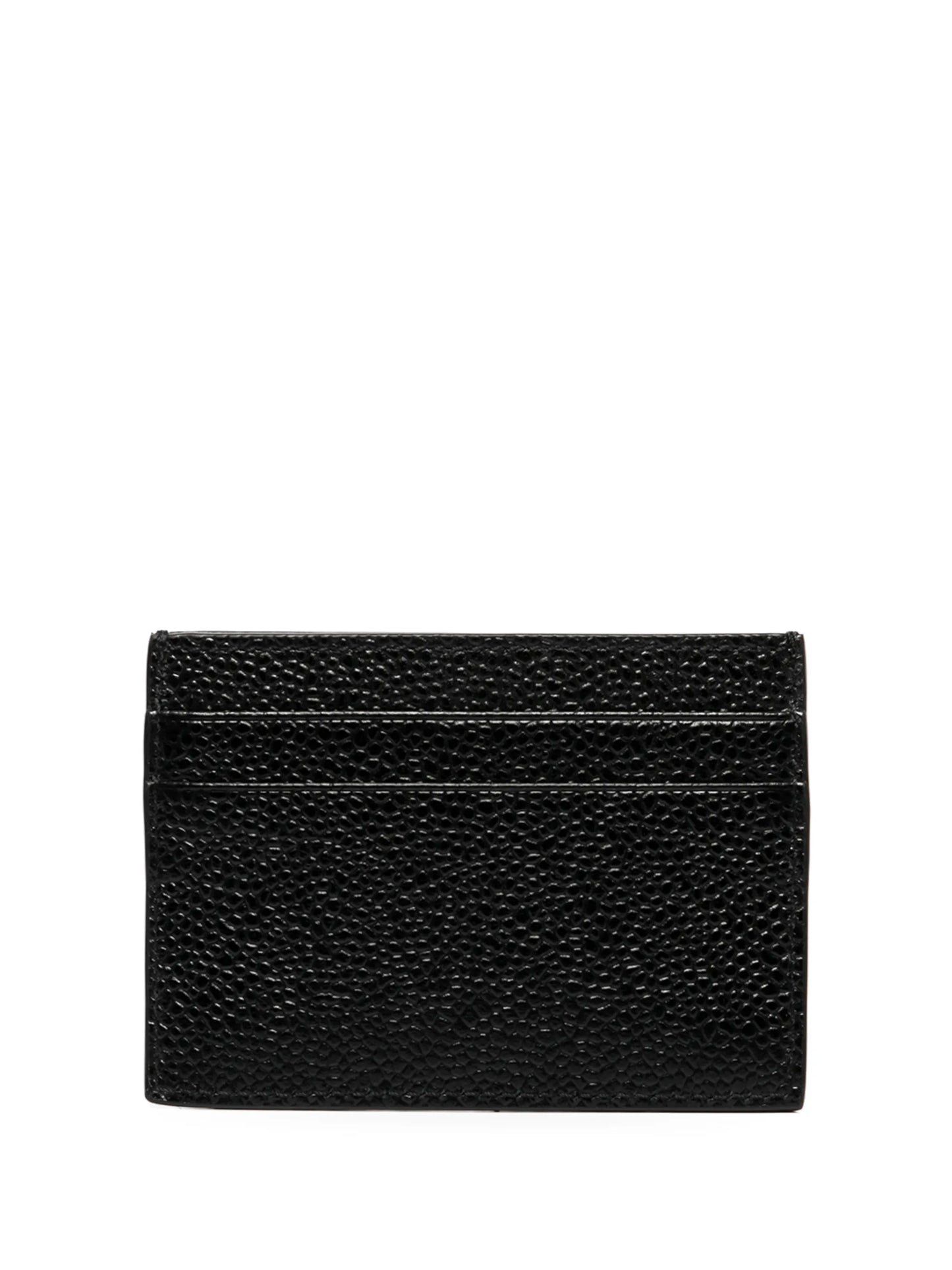grosgrain-tab leather cardholder