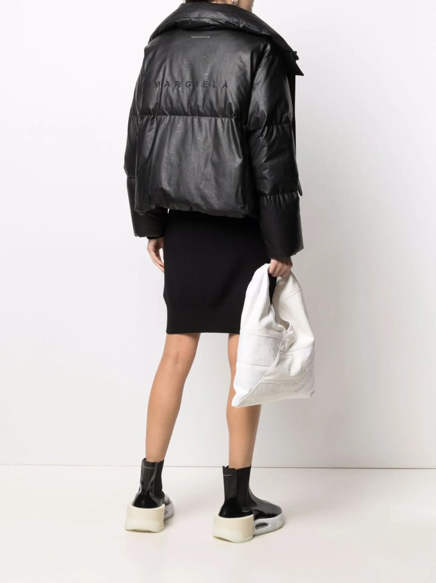 cropped down puffer jacket