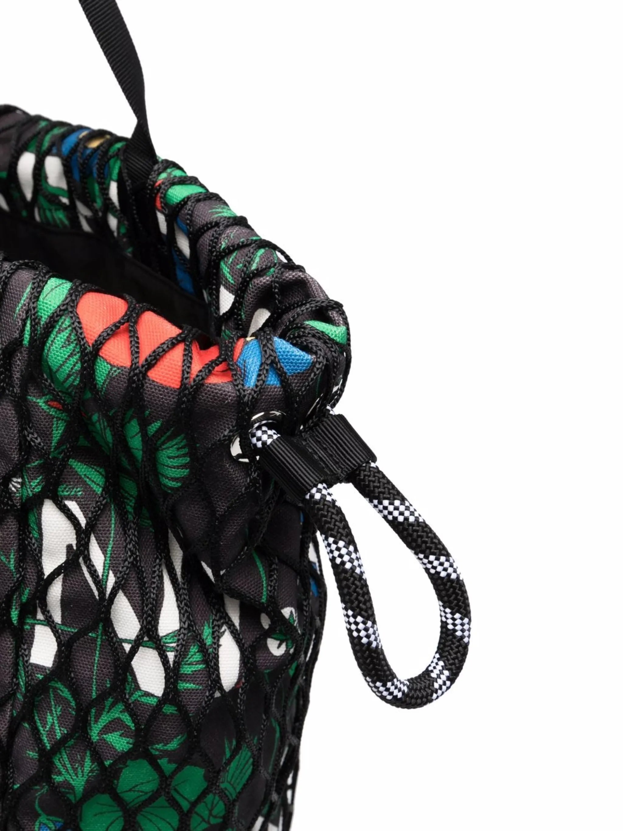 logo-print drawstring shoulder bag