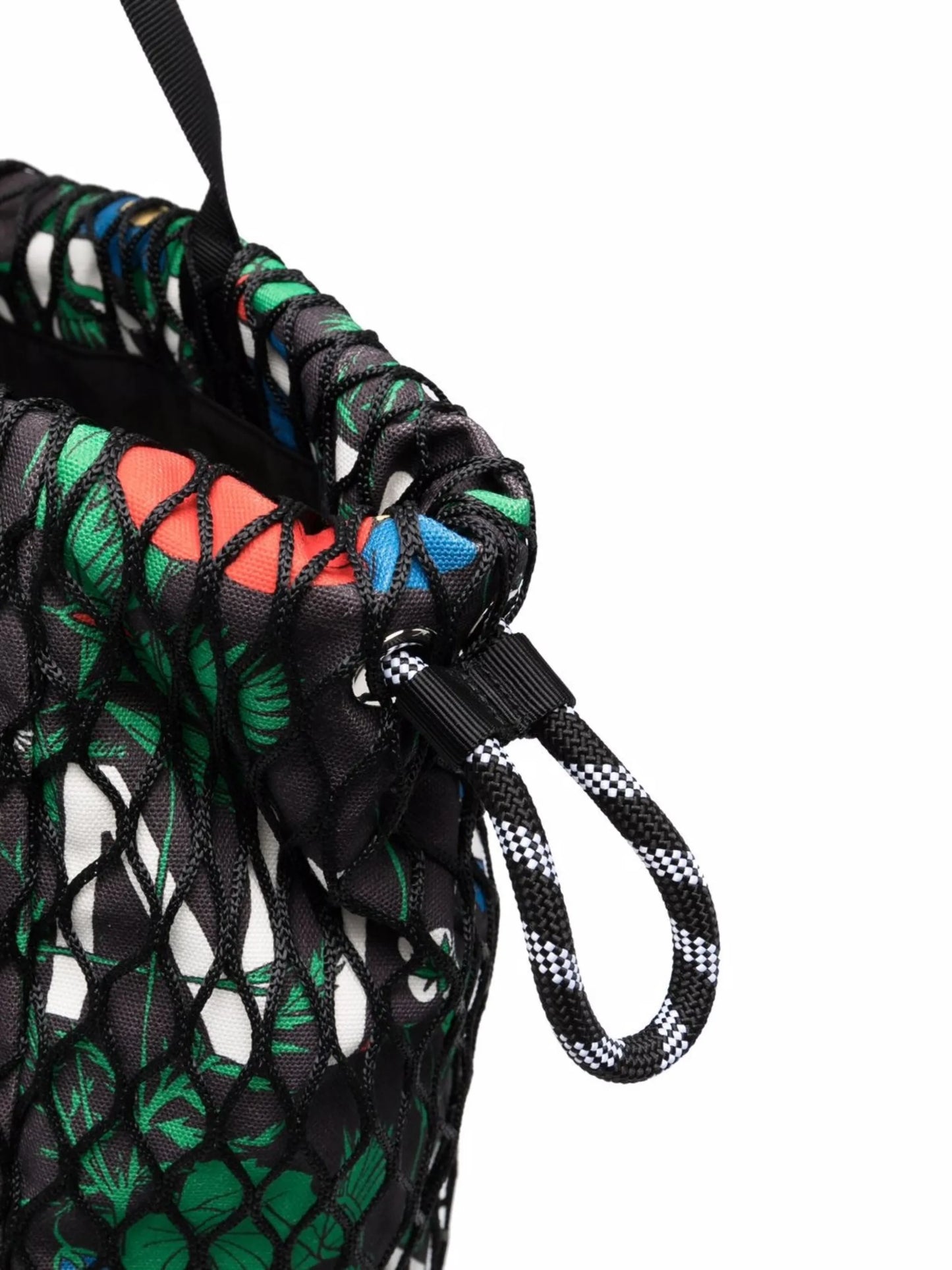 logo-print drawstring shoulder bag