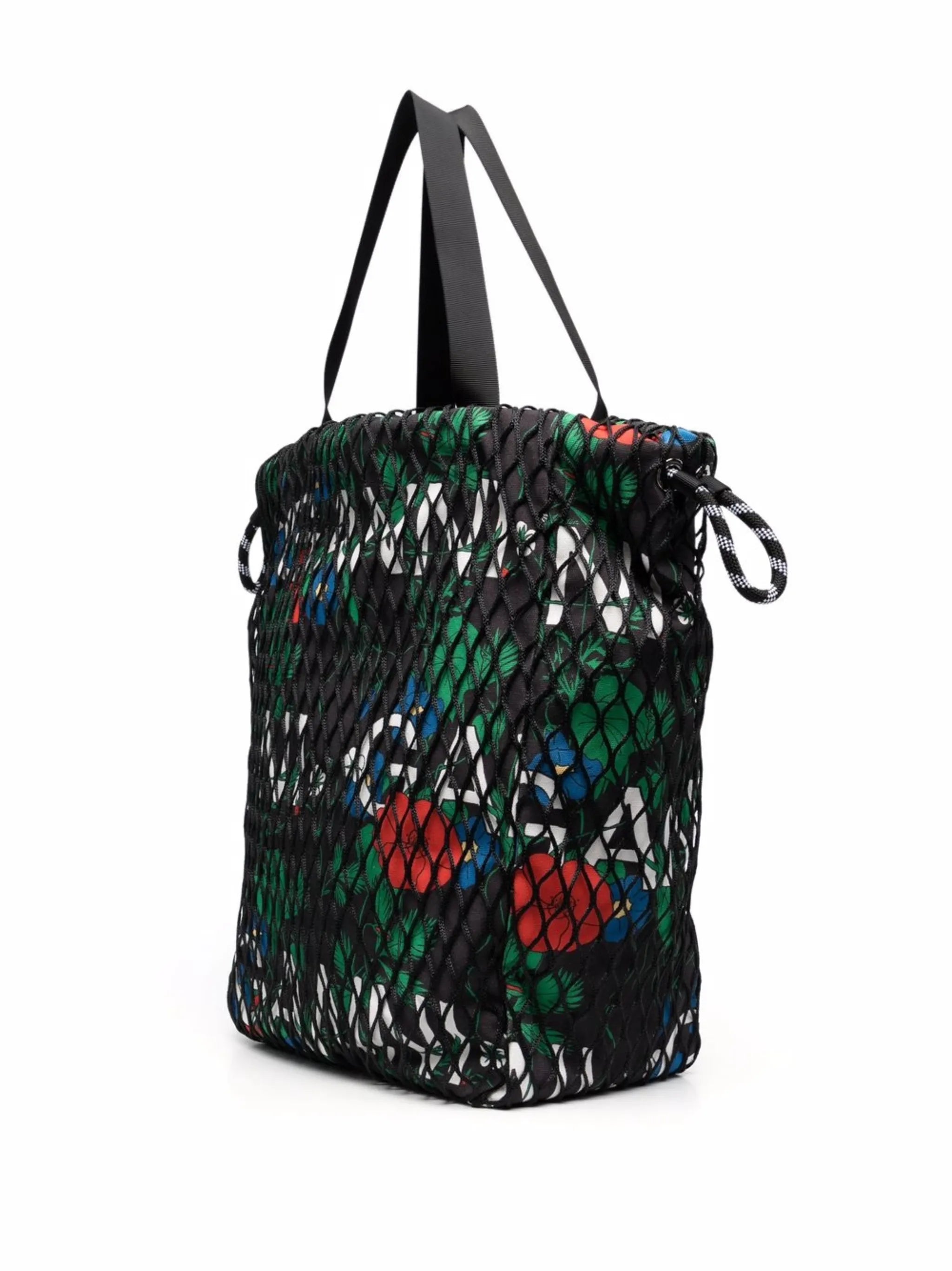 logo-print drawstring shoulder bag