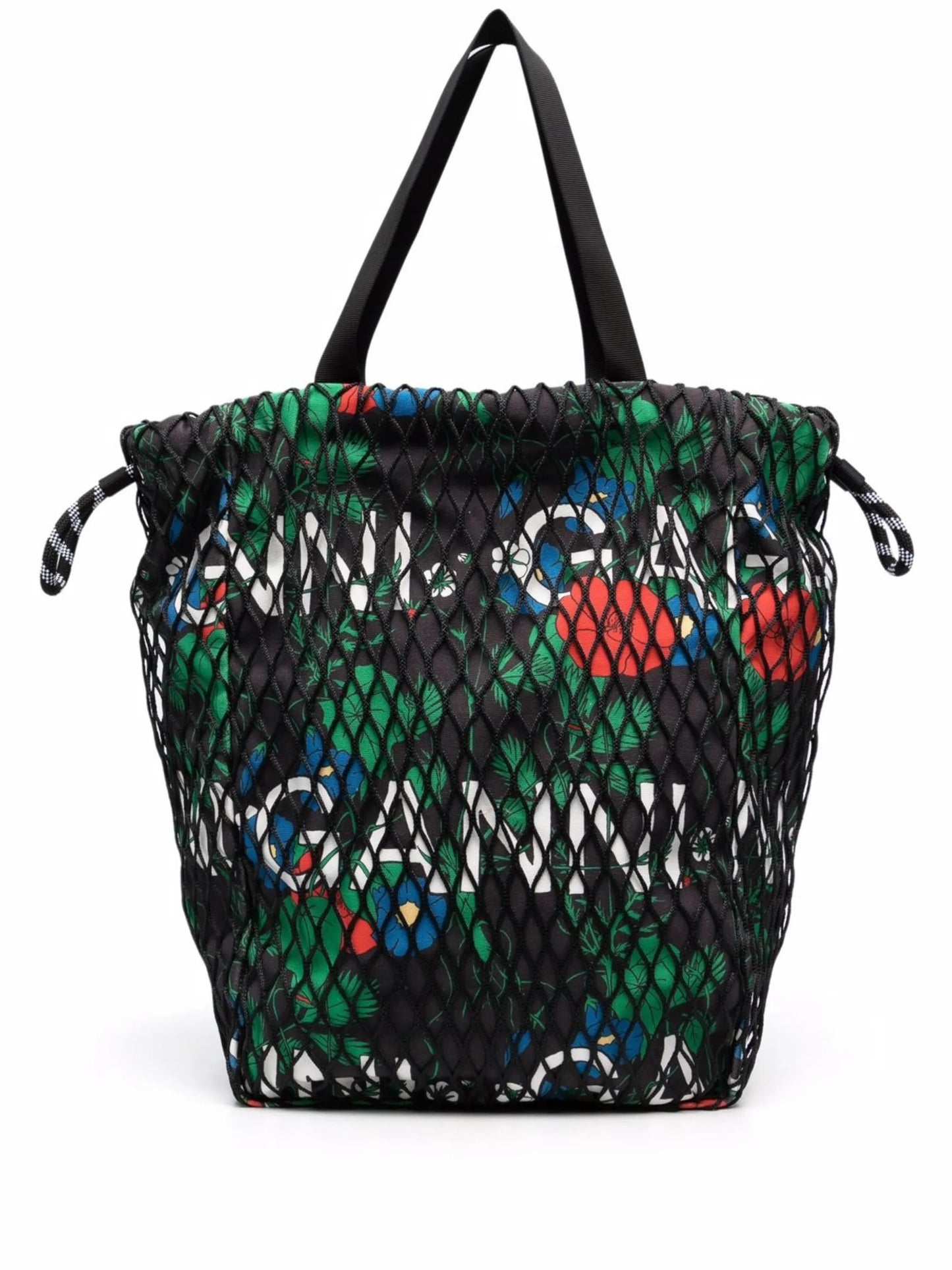 logo-print drawstring shoulder bag