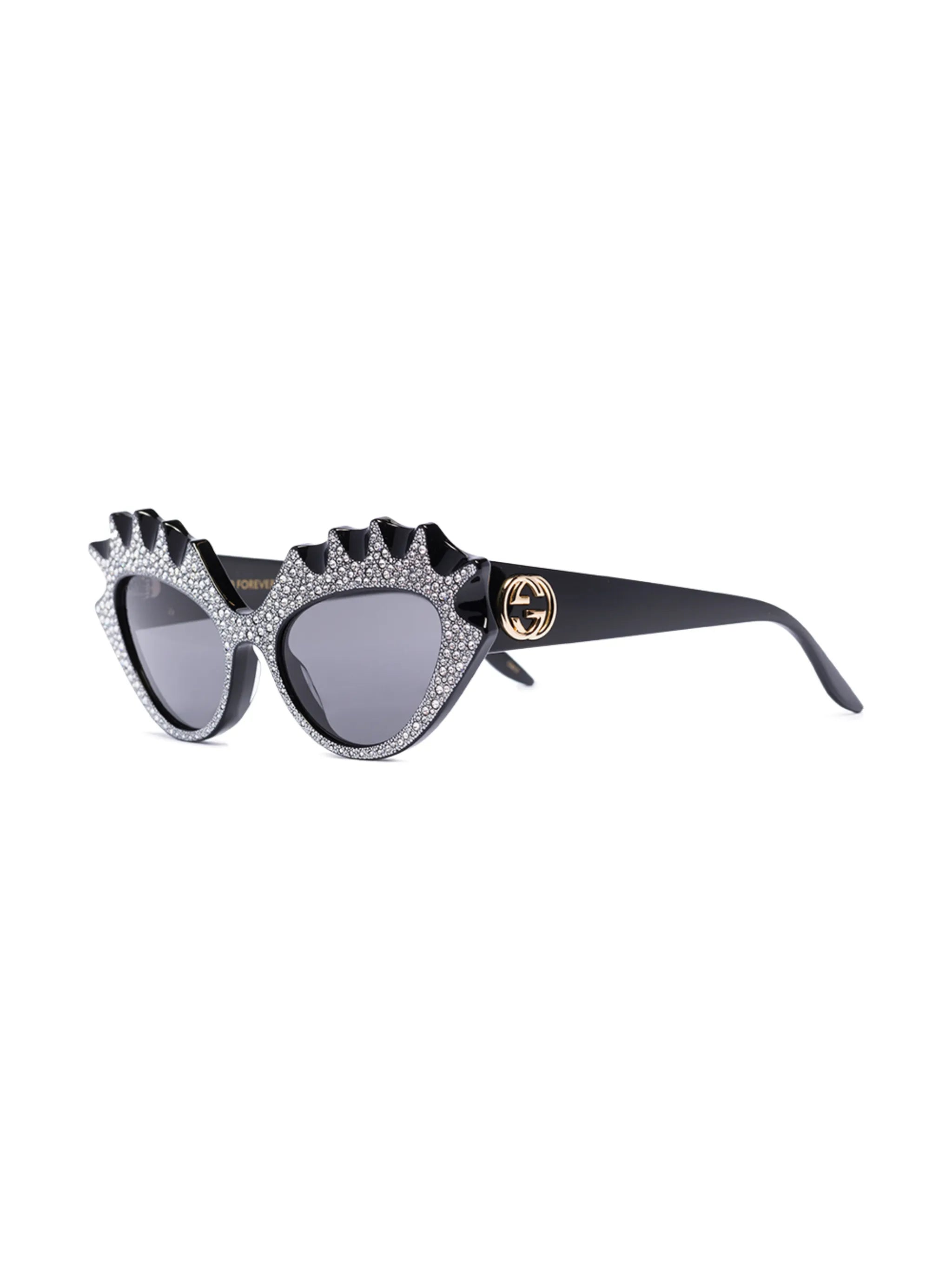 Interlocking G rhinestone-embellished cat-eye sunglasses