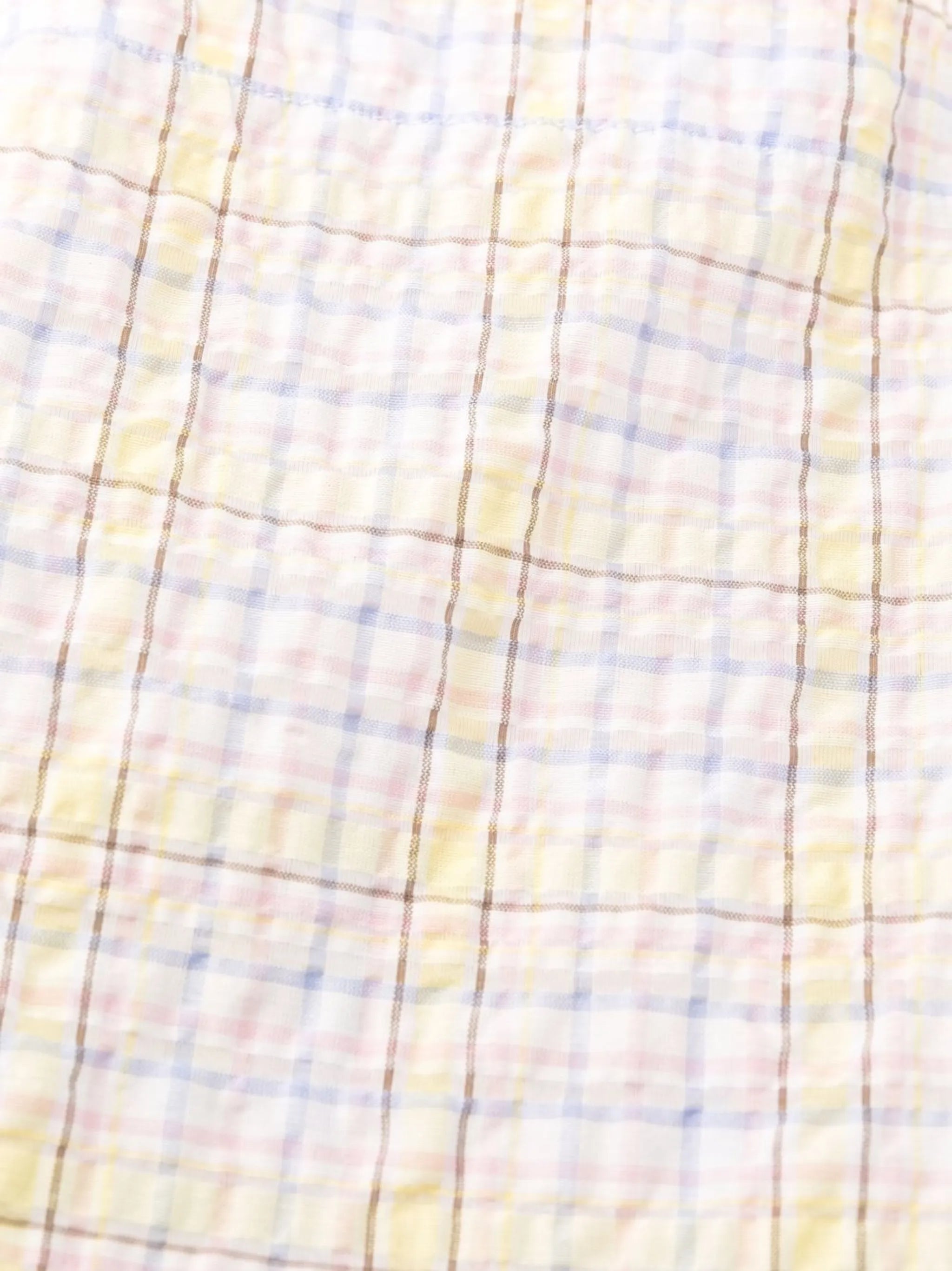 check-print wrap dress