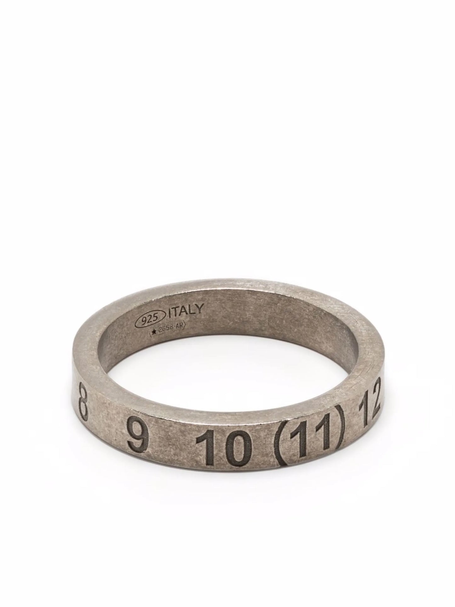 numbers-motif band ring