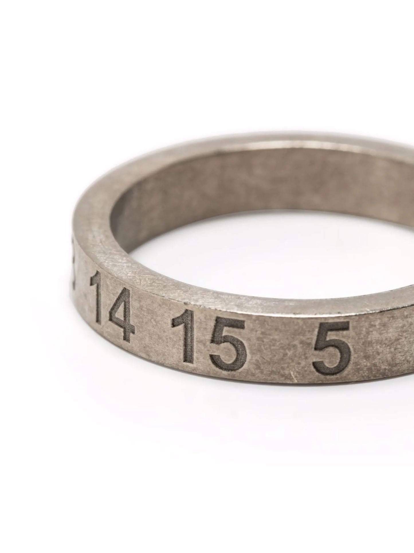 numbers-motif band ring
