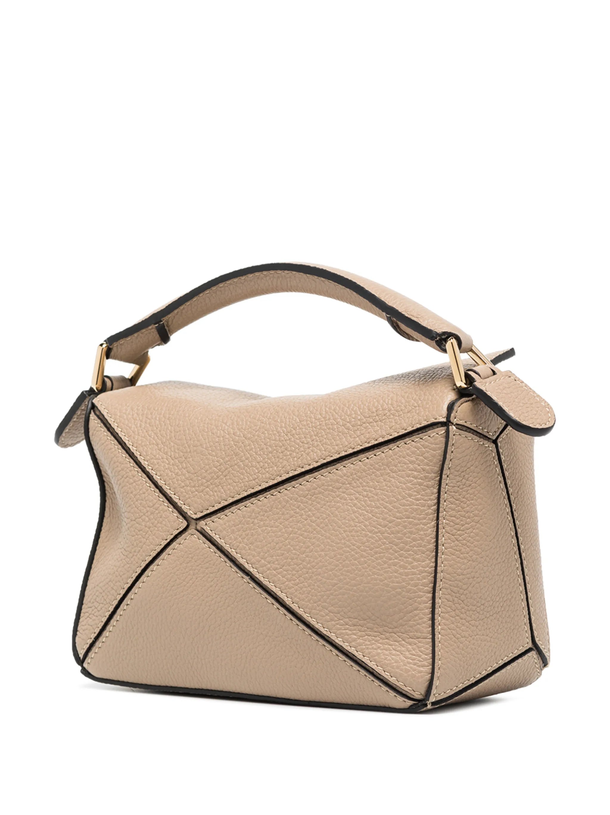 mini Puzzle leather shoulder bag