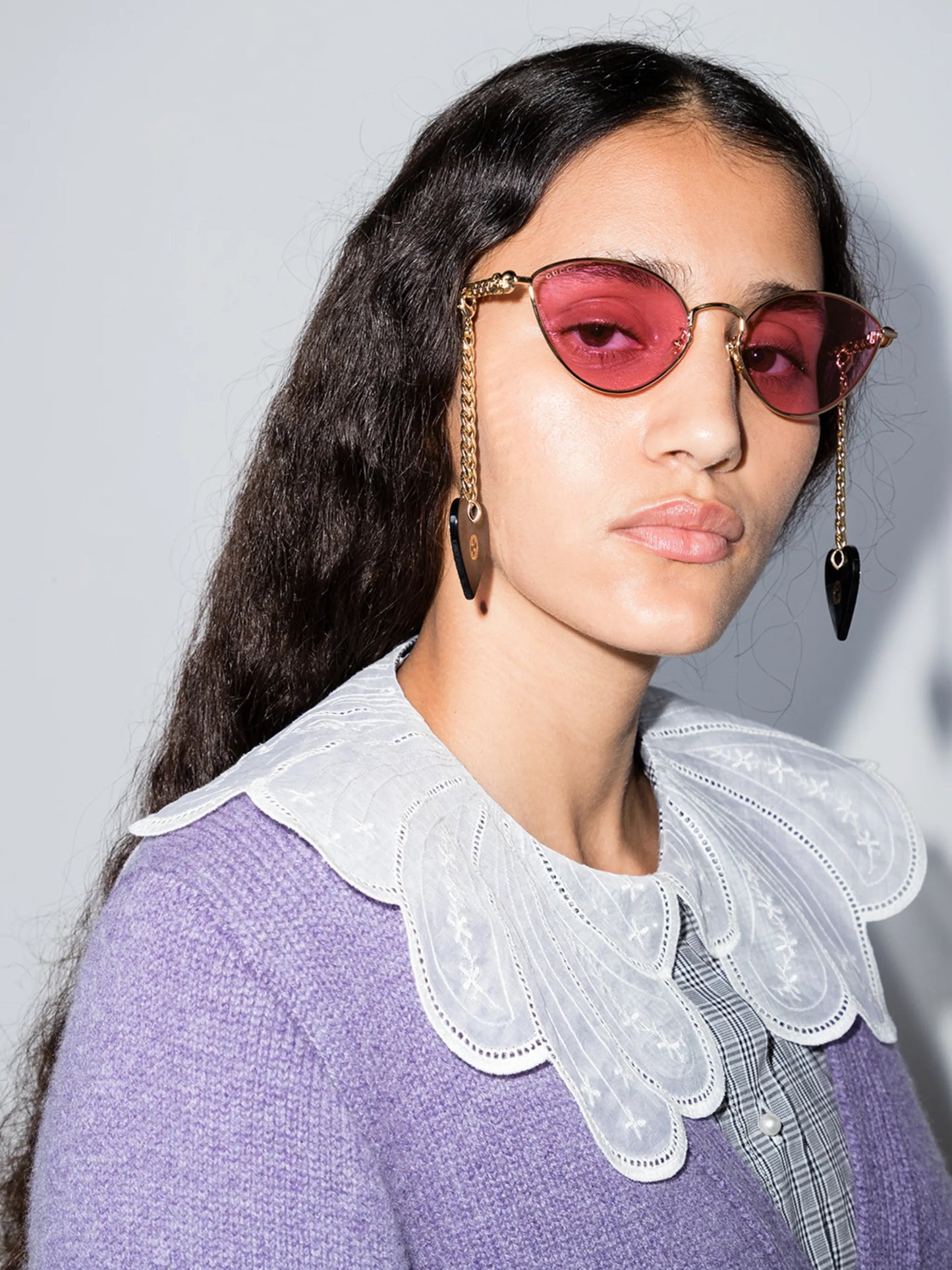 Interlocking G cat-eye charm sunglasses