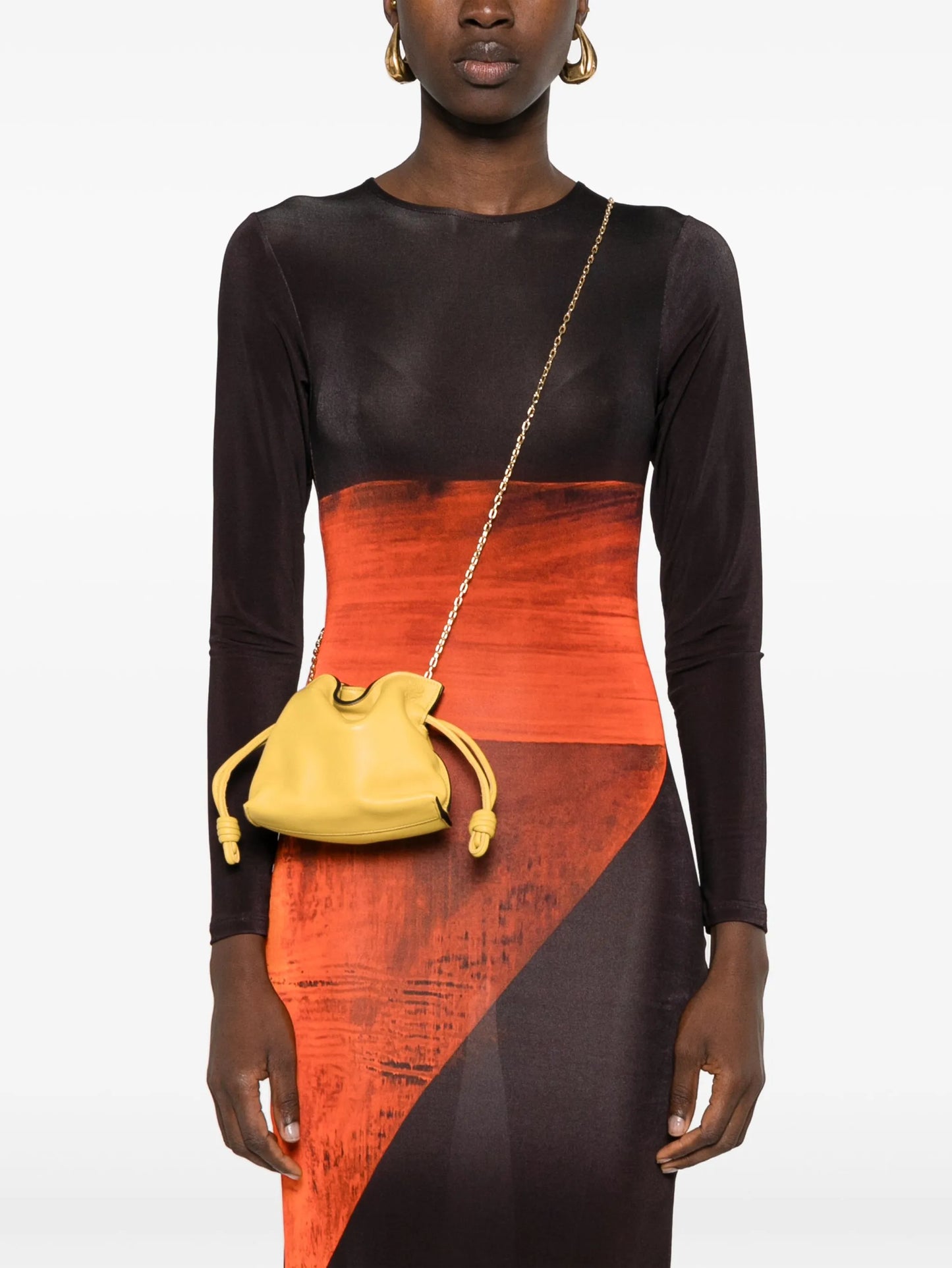 mini Flamenco leather clutch