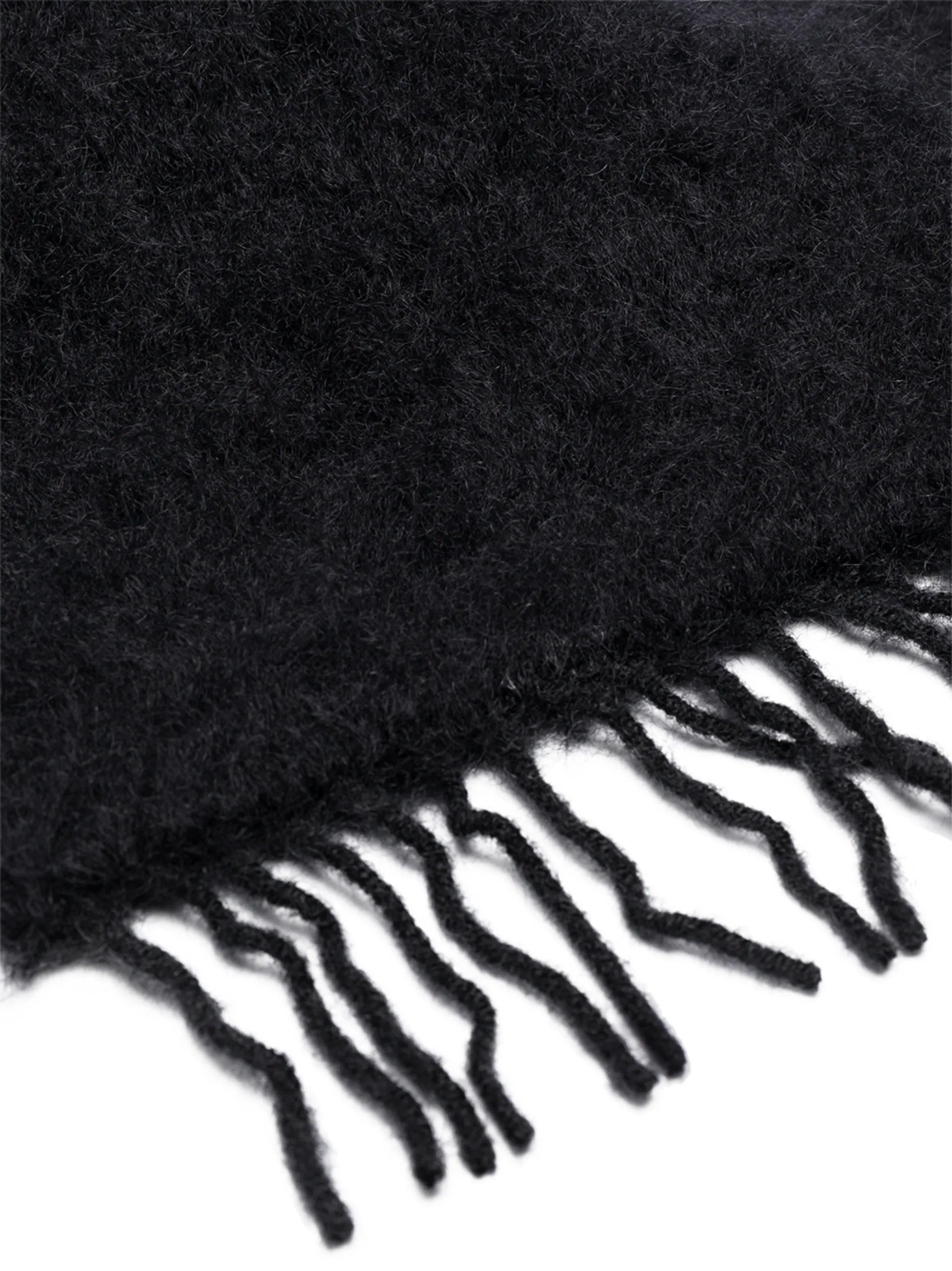Anagram fringe-edge scarf