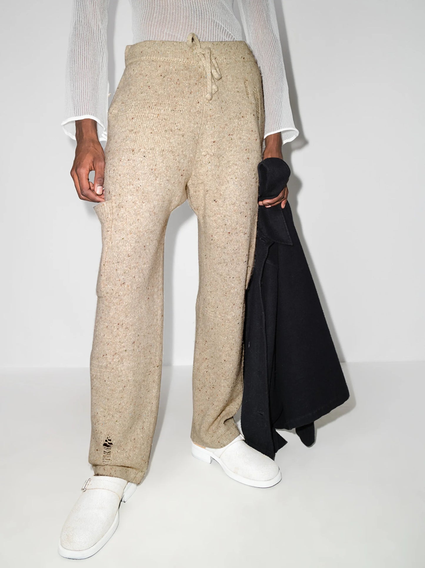 patch-pocket track pants